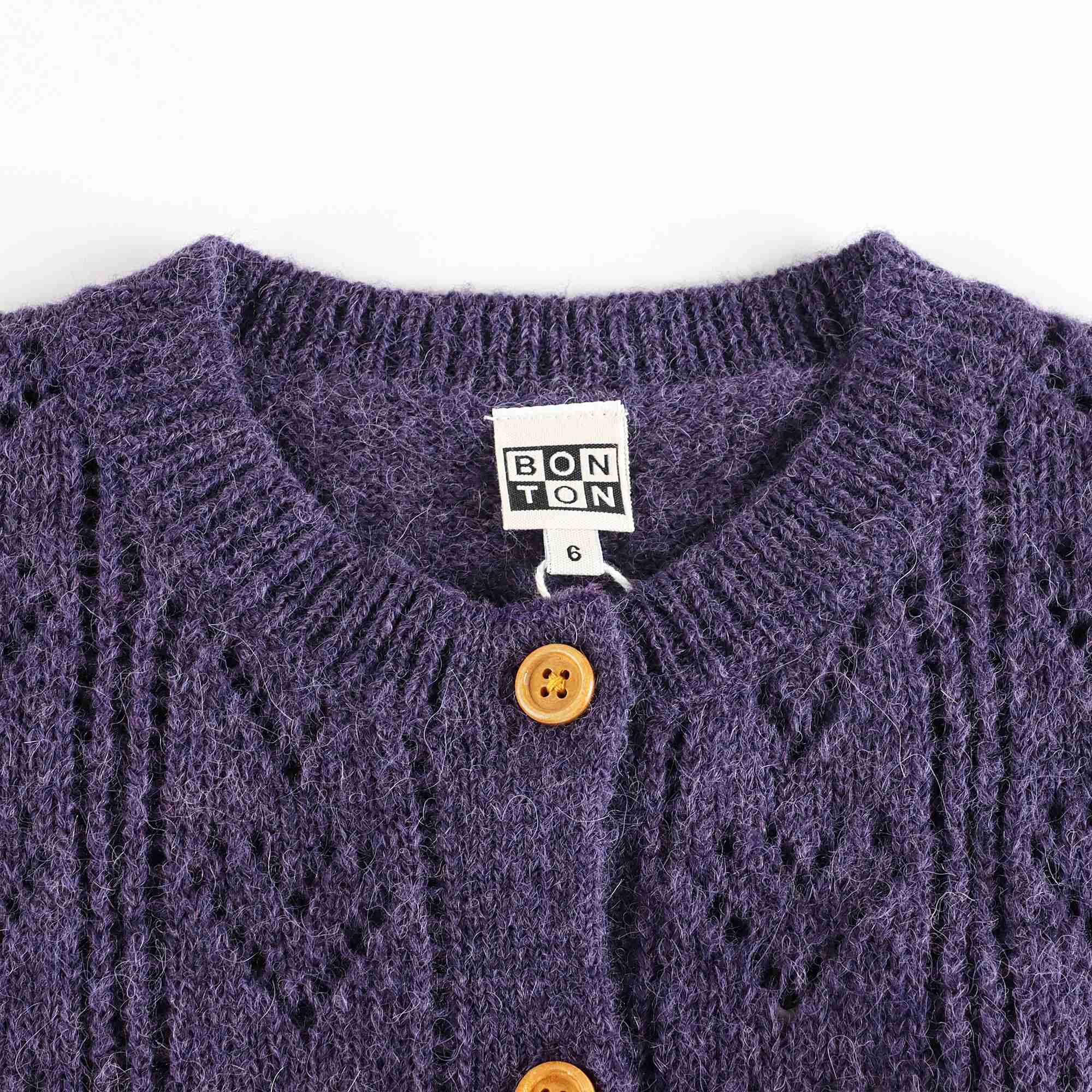 Girls Purple Cardigan