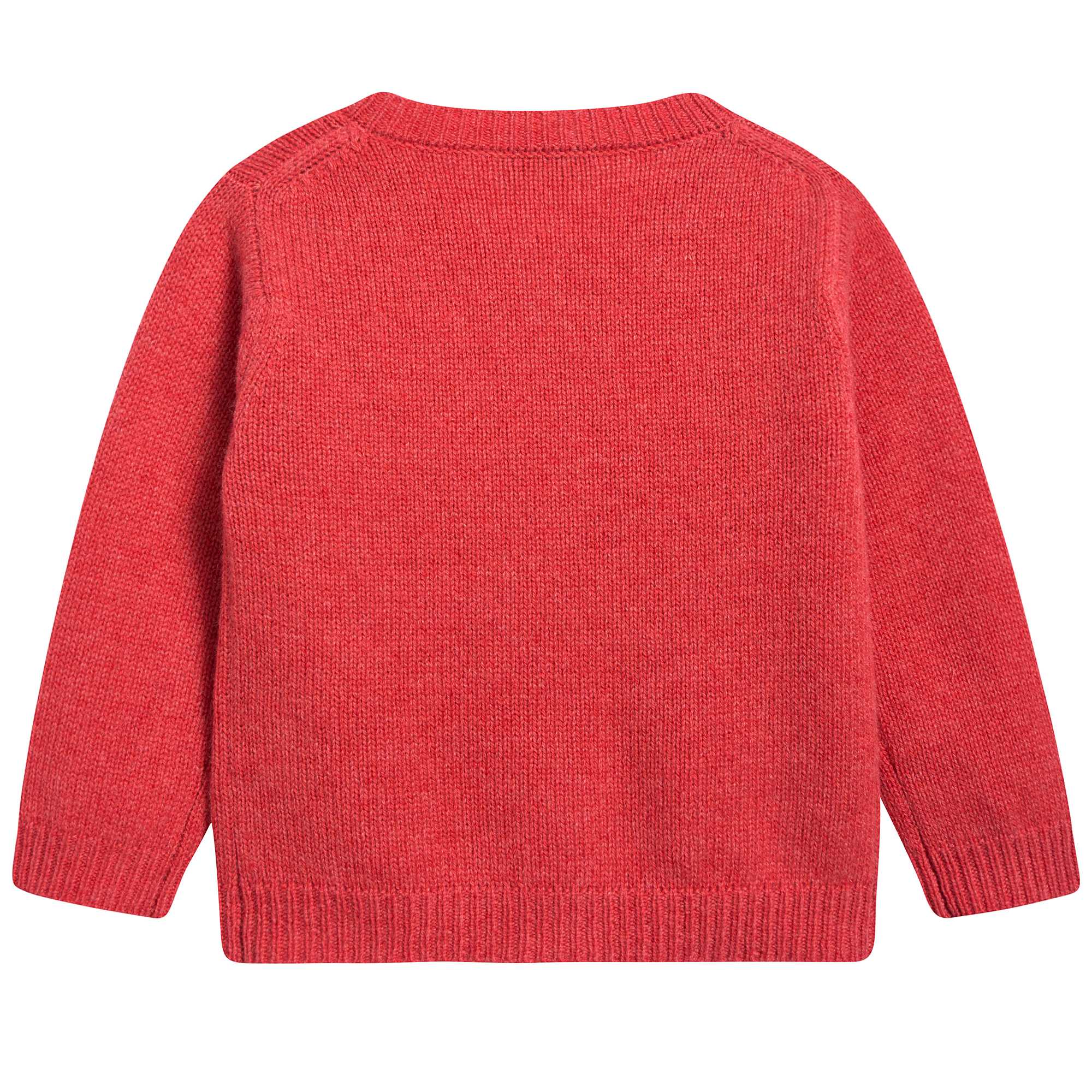 Baby Girls Red Rose Cashmere Knitwear Cardigan