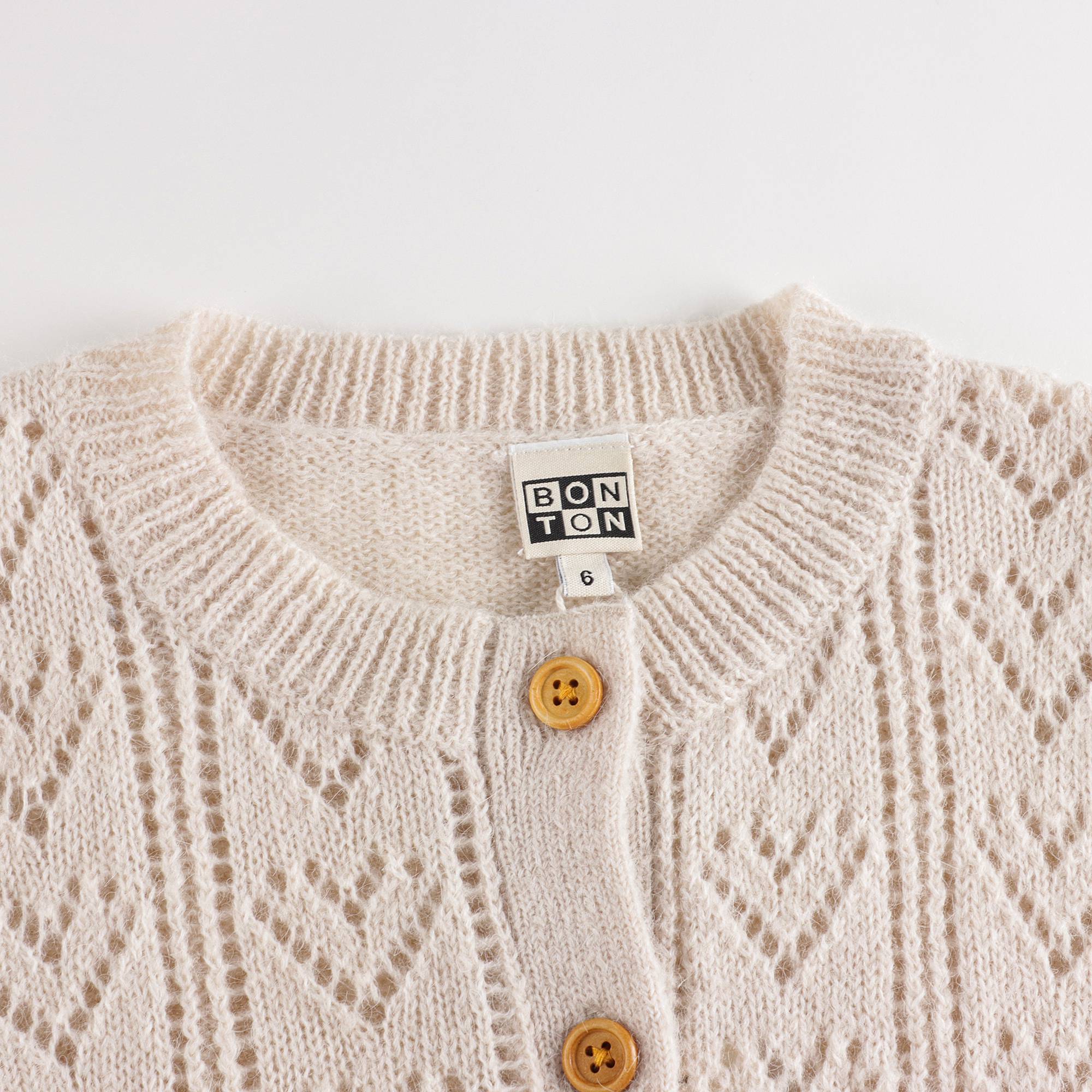 Girls White Cardigan