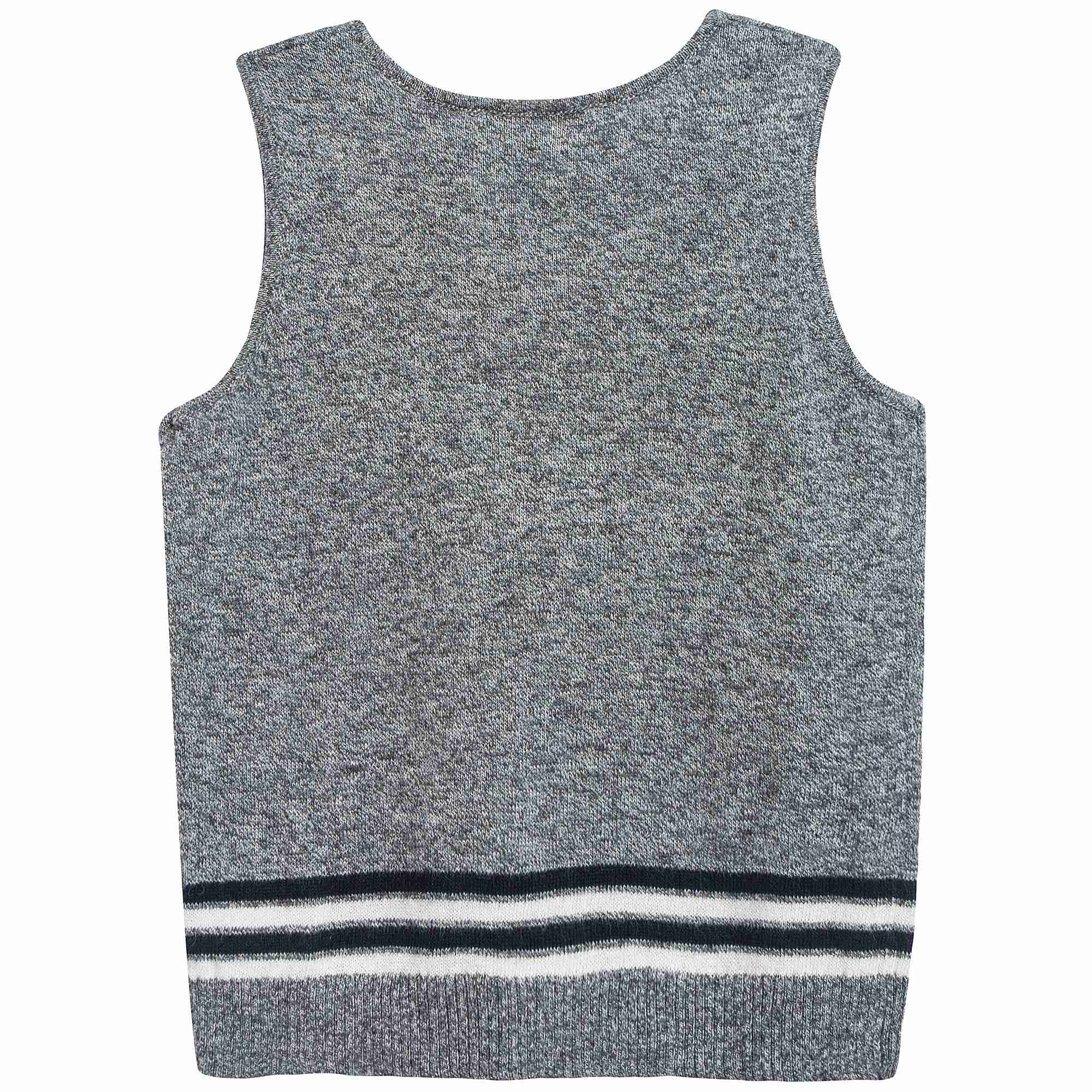 Baby Charcoal Cotton Knitwear Vest