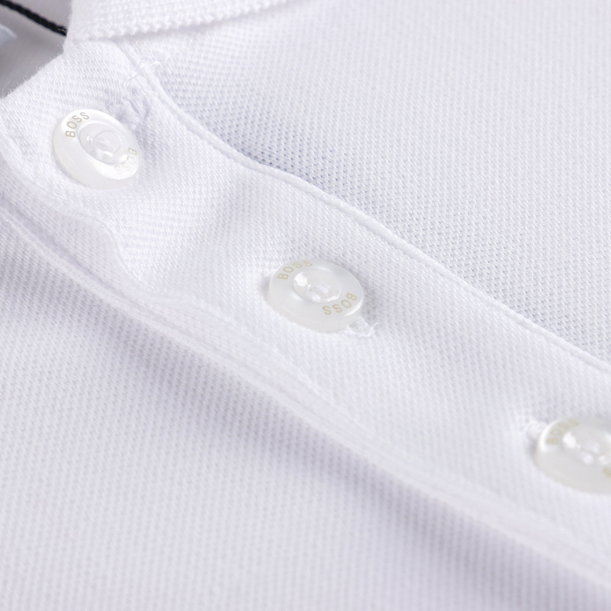 Boys White Cotton Polo Shirt