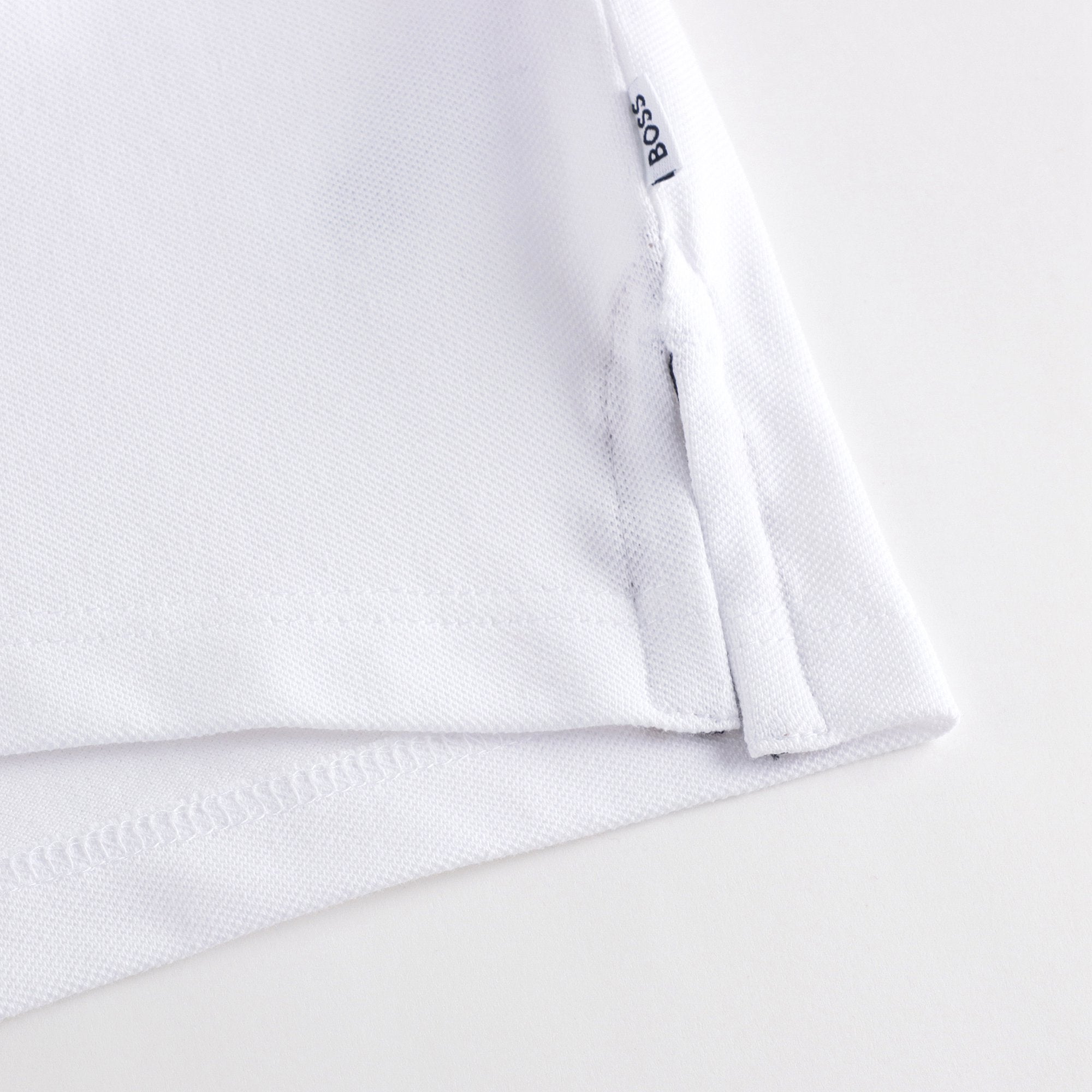 Boys White Cotton Polo Shirt