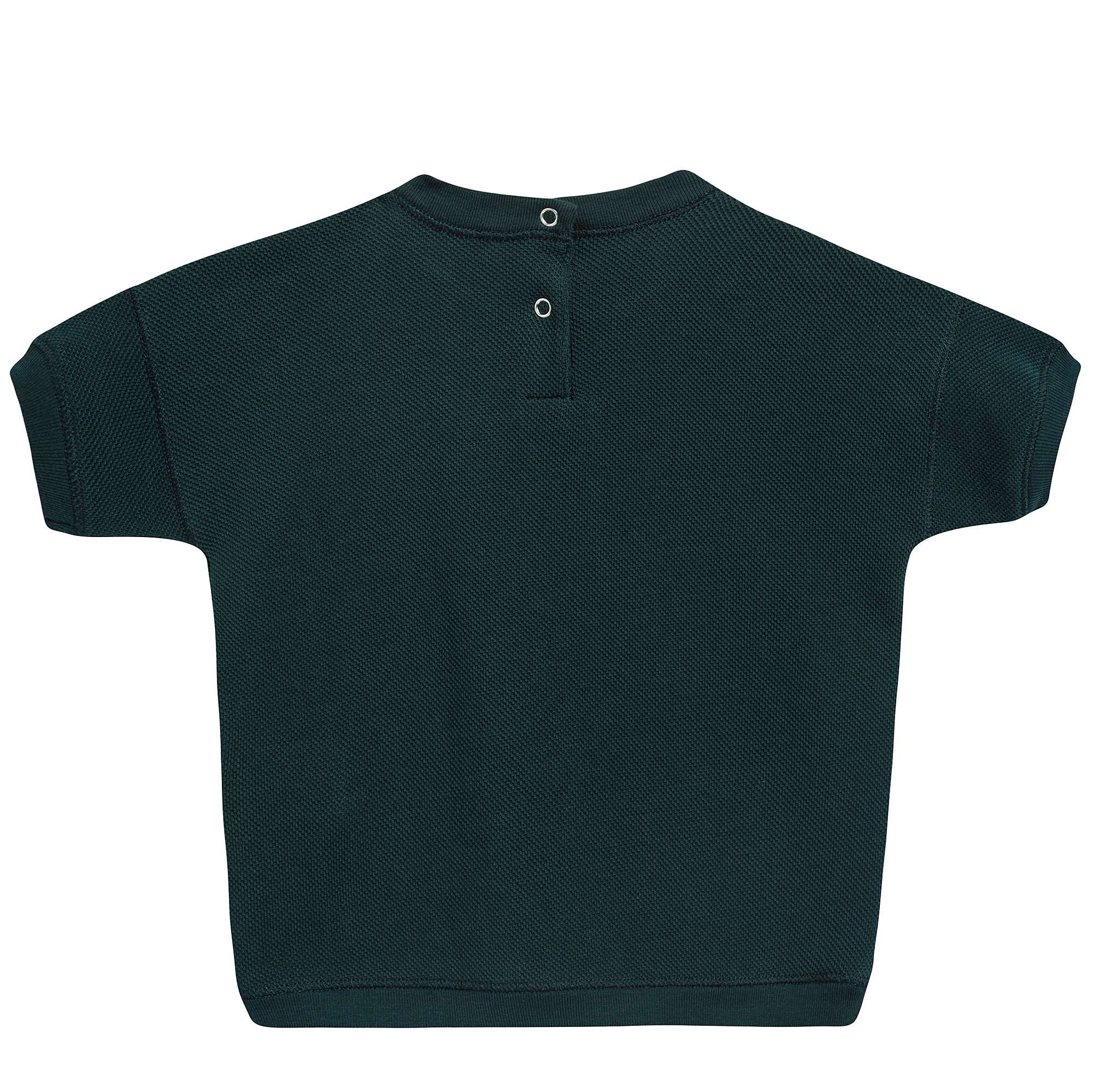 Baby Forest Green Cotton Jersey T-Shirt
