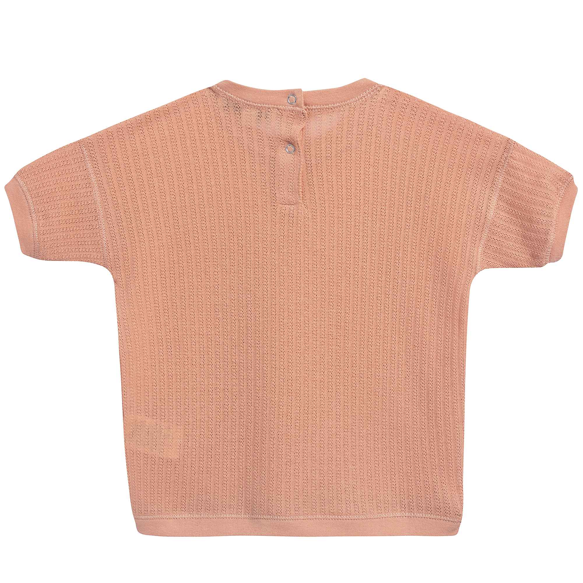 Baby Coral Pink Cotton Jersey T-Shirt