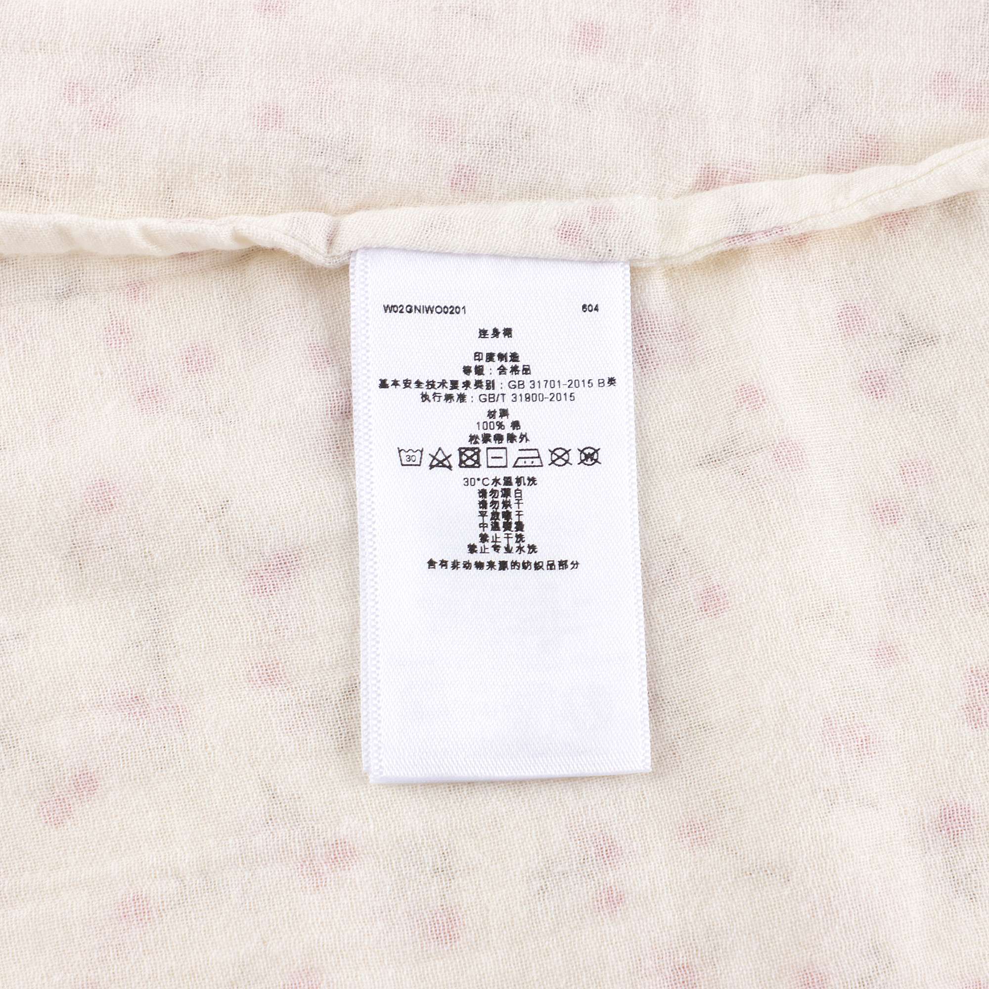 Girls Ivory Floral Cotton Dress