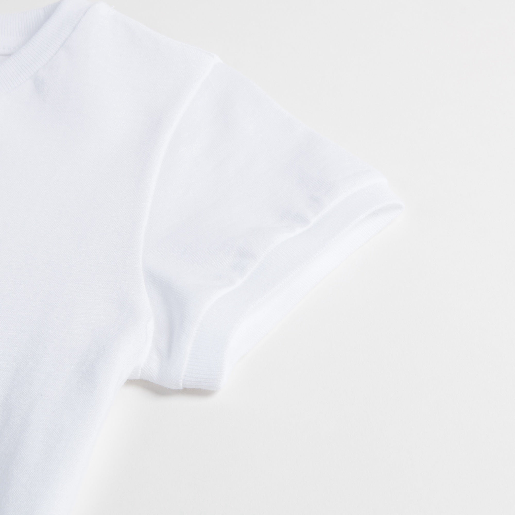 Girls White "Light  Pink  Flower" Cotton T-shirt