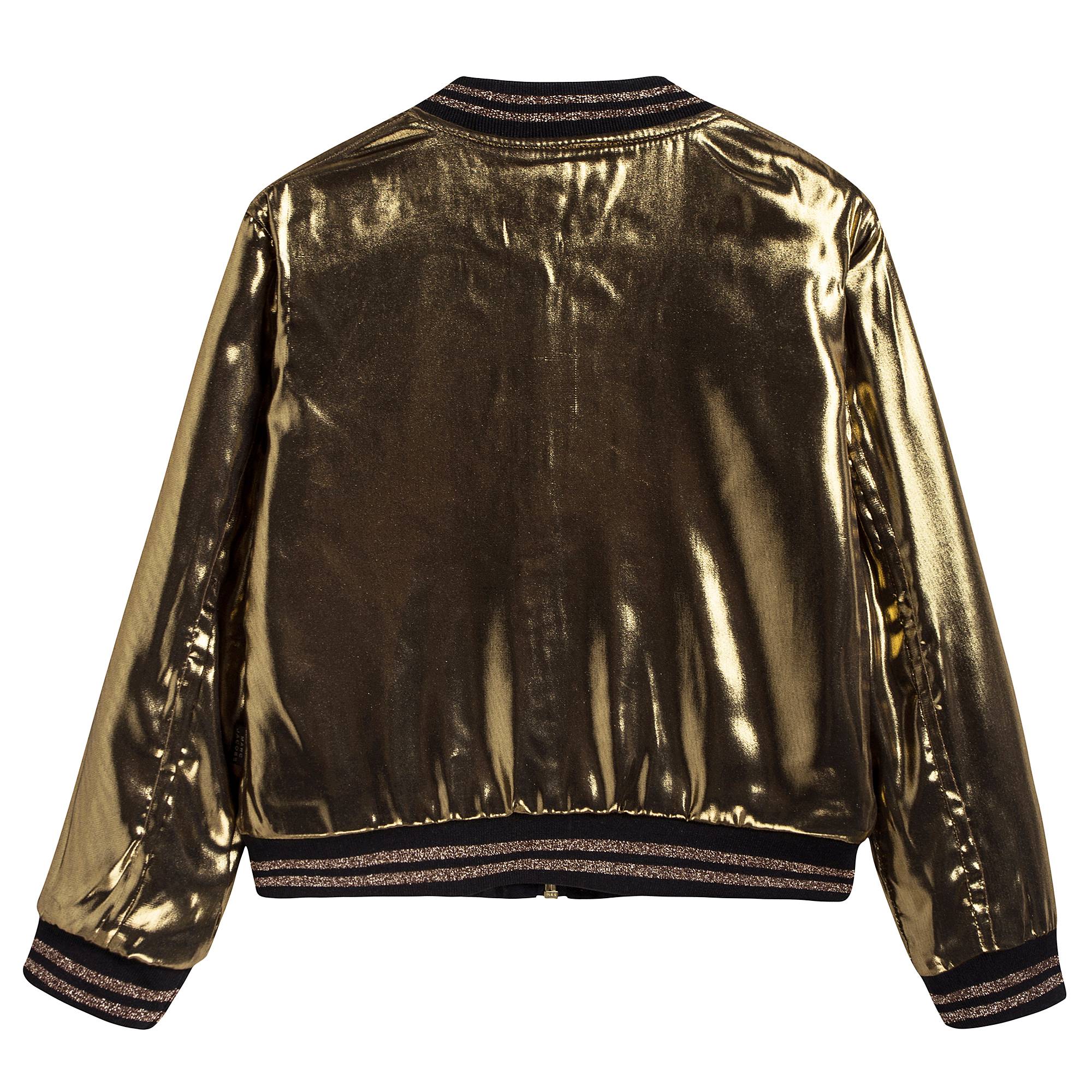 Girls Black & Gold Reversible Jacket
