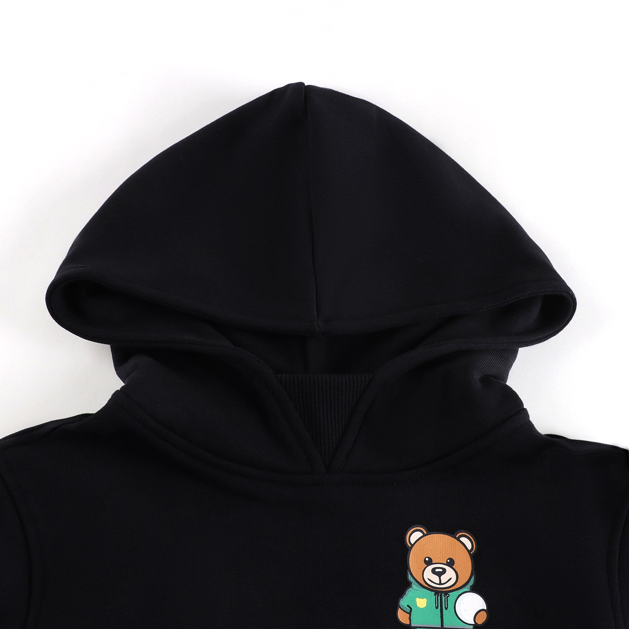 Boys & Girls Black Printed Cotton Sweatshirt