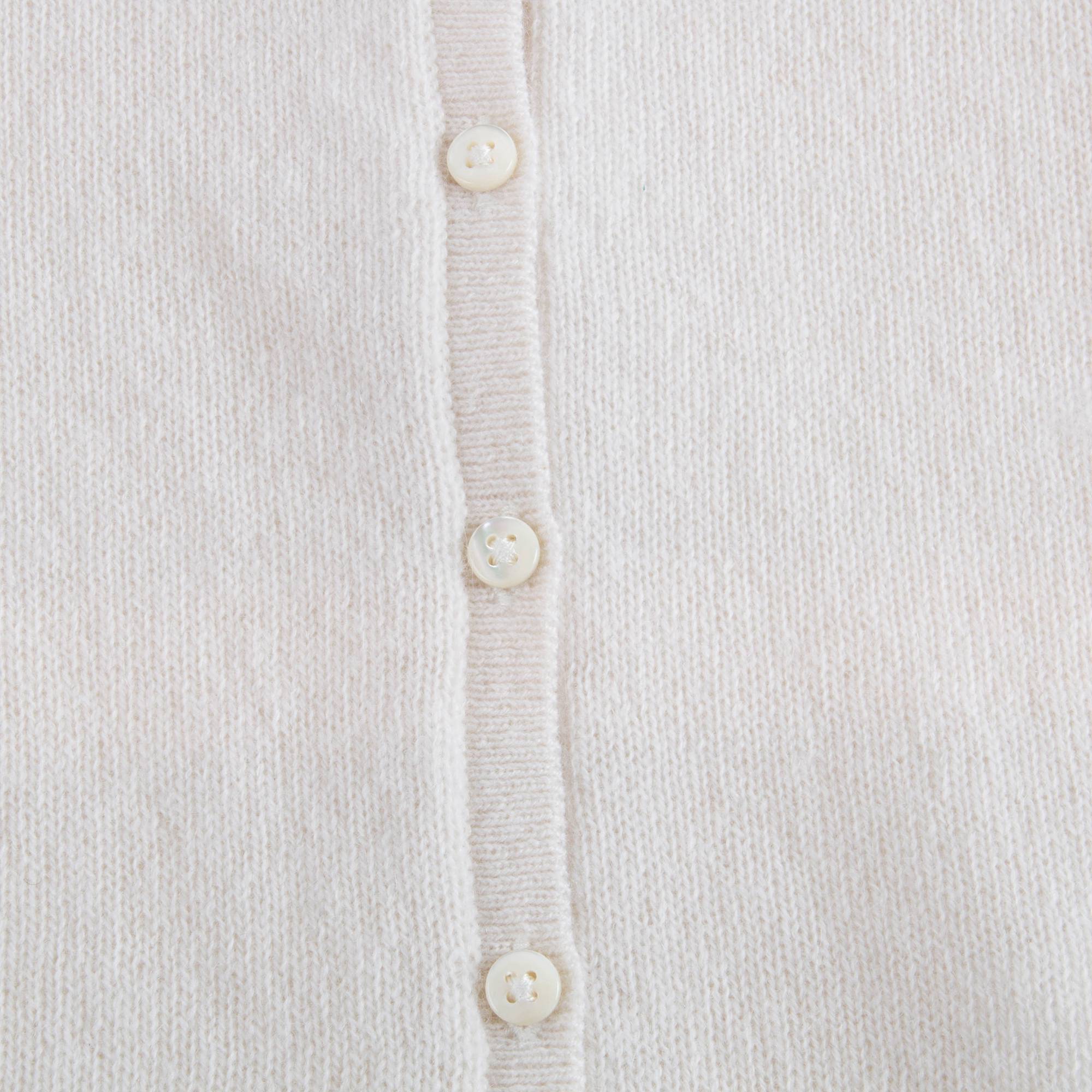 女小童白色针织开衫