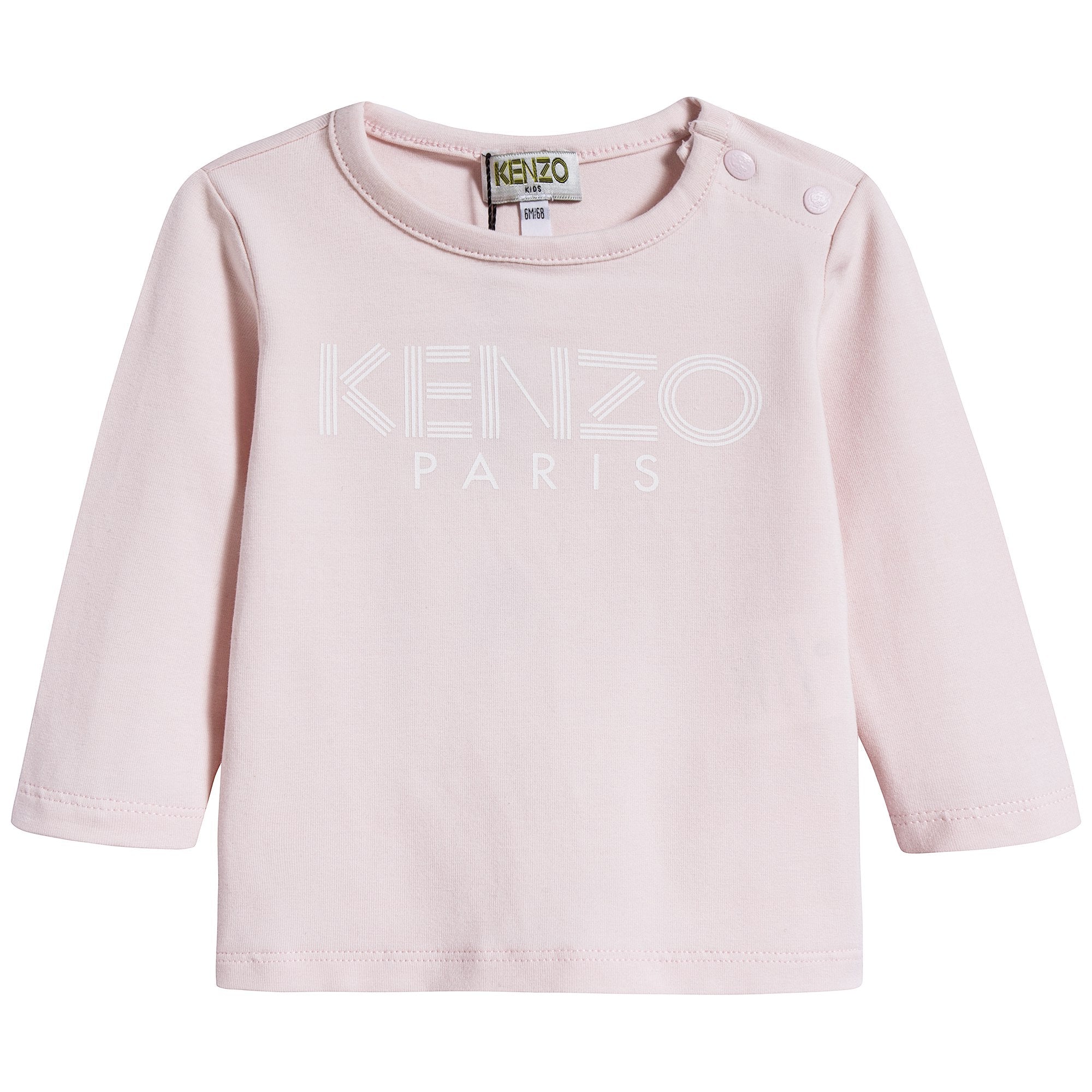 Baby Girls Light Pink Cotton T-shirt