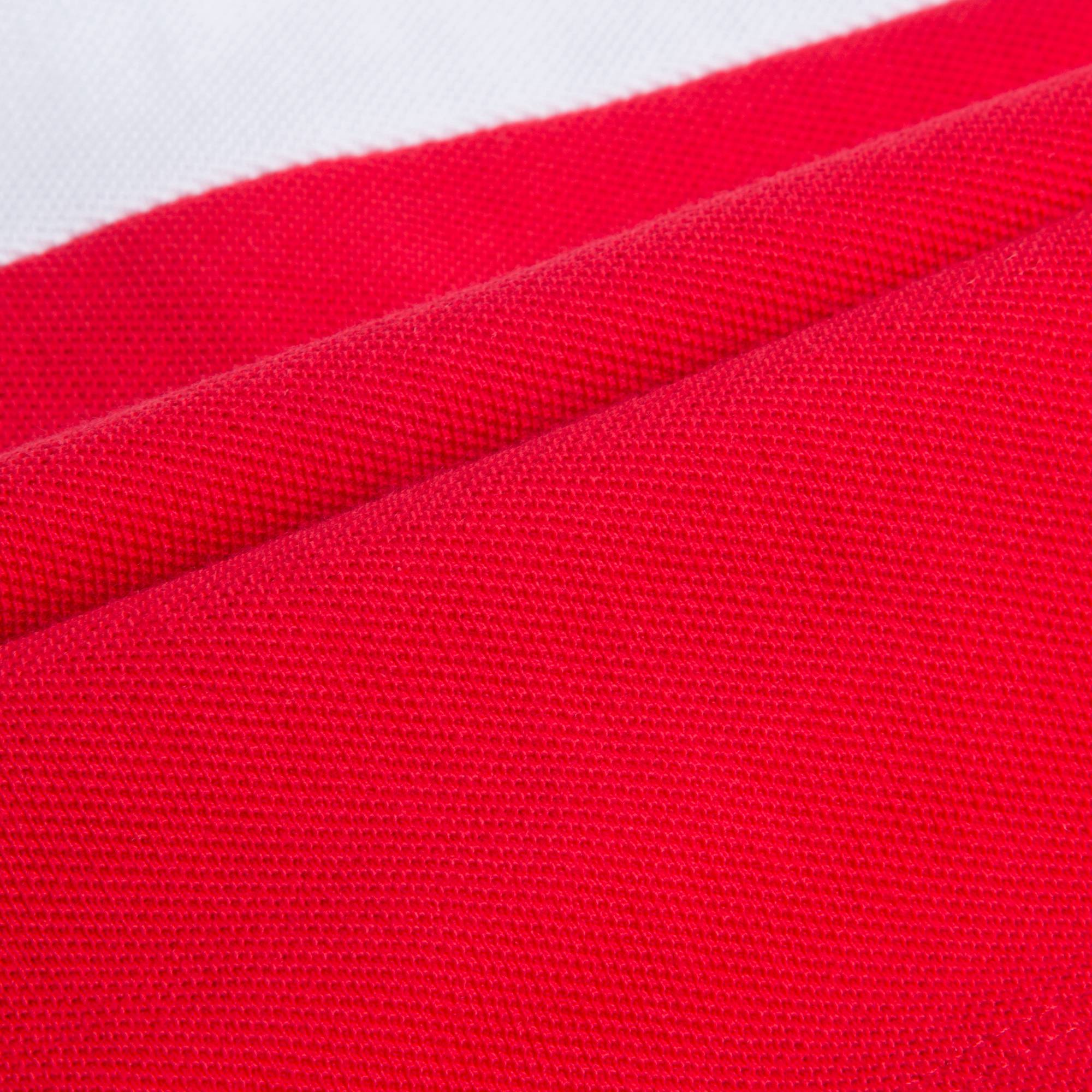 Boys White & Red Logo Cotton Polo Shirt
