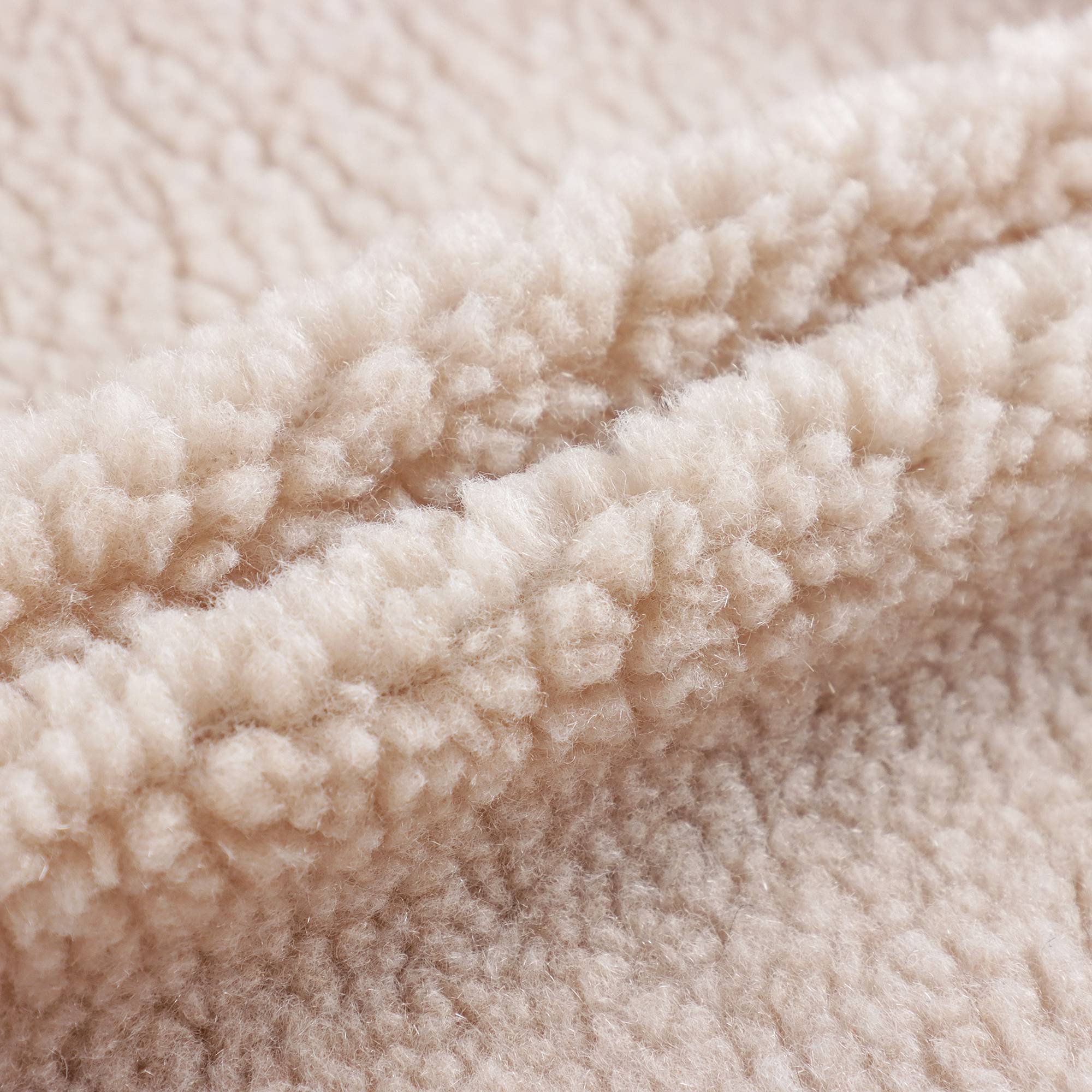Baby Girls Beige Fleece Coat