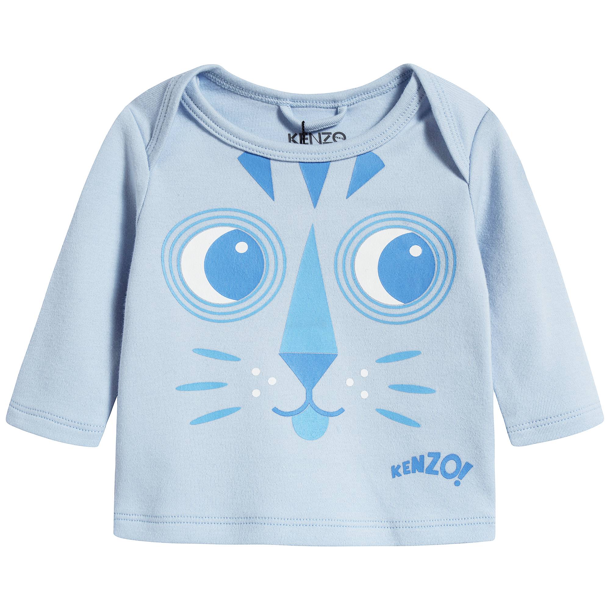 Baby Boys Light Blue Cotton T-shirt