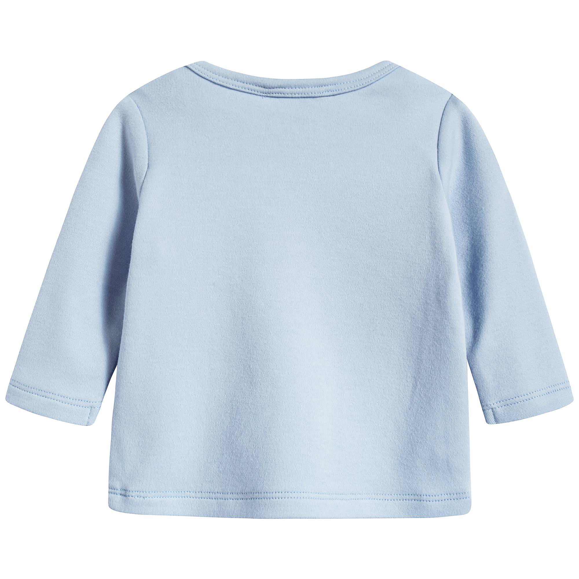 Baby Boys Light Blue Cotton T-shirt