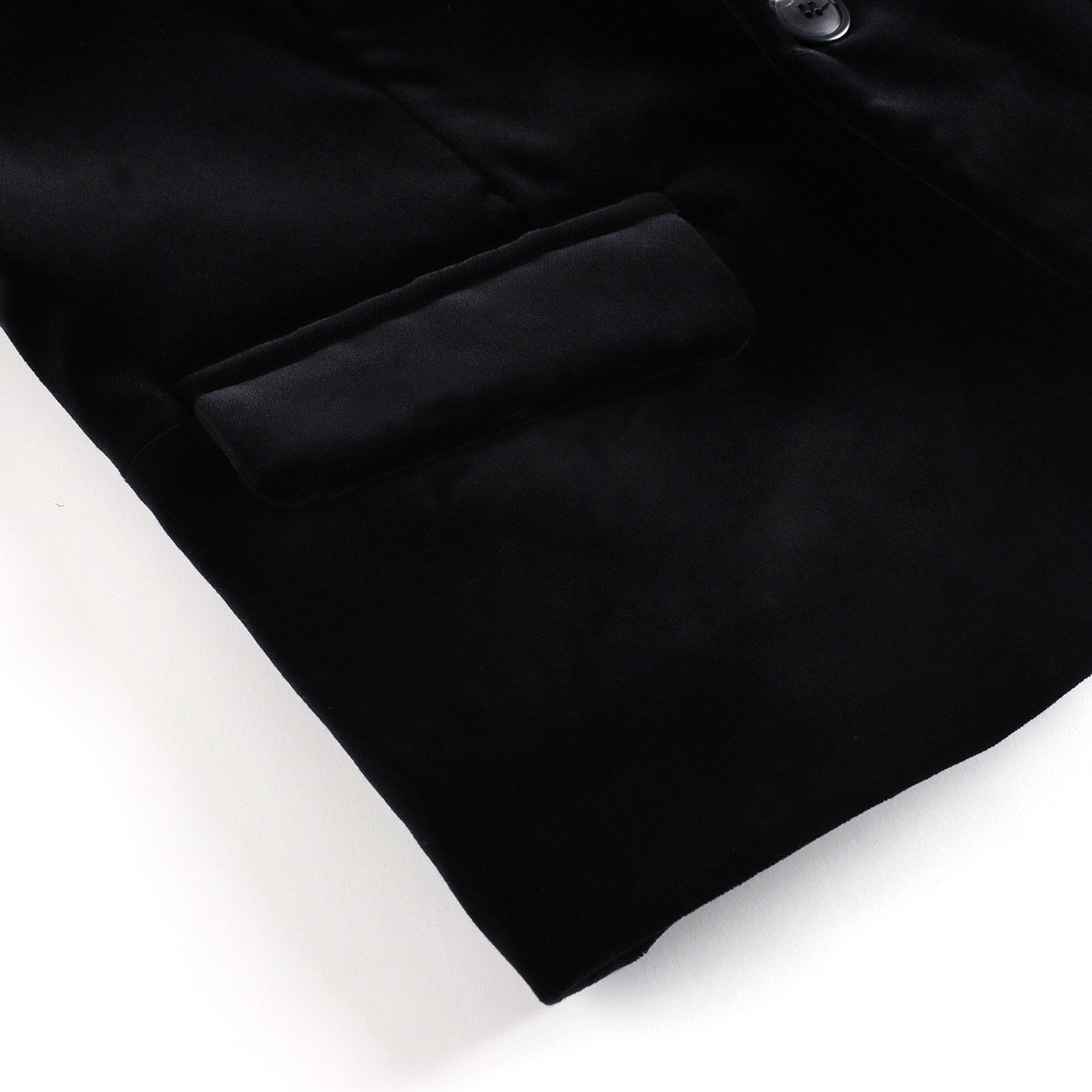 Boys Black Velvet Suit Coat