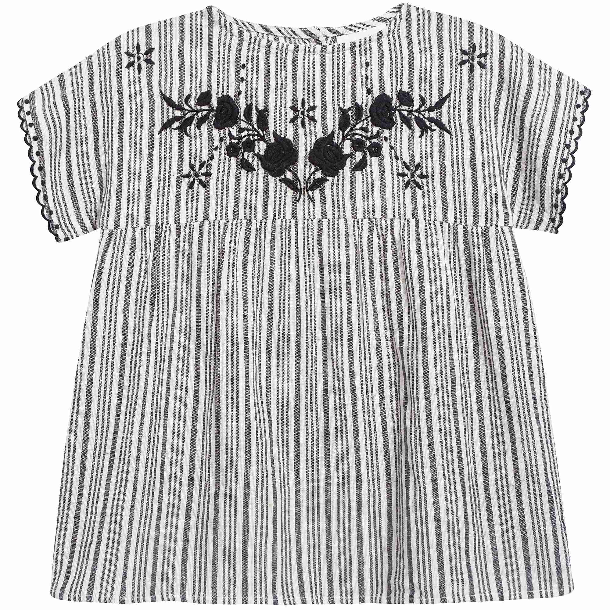 Girls Black & White "Stripes  B&W" Tunic