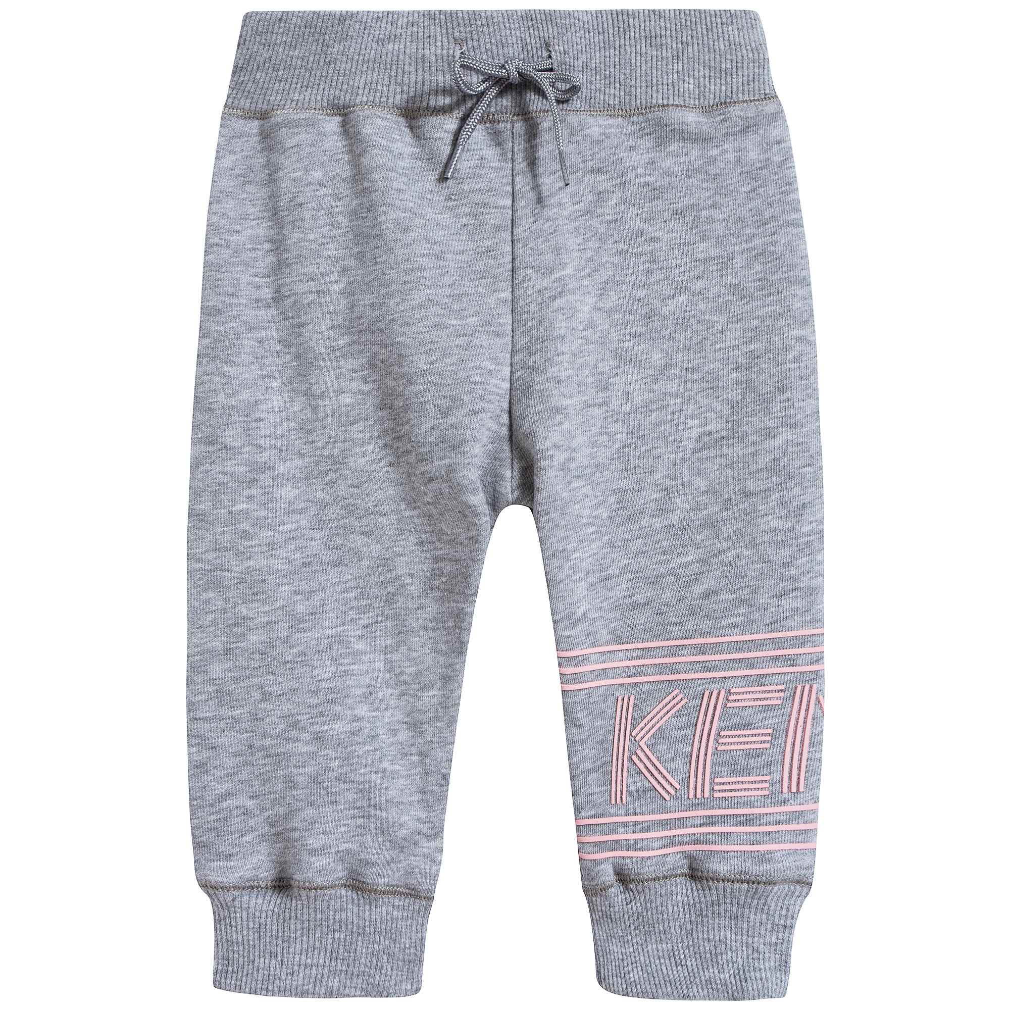 Baby Girls Logo Cotton Trousers