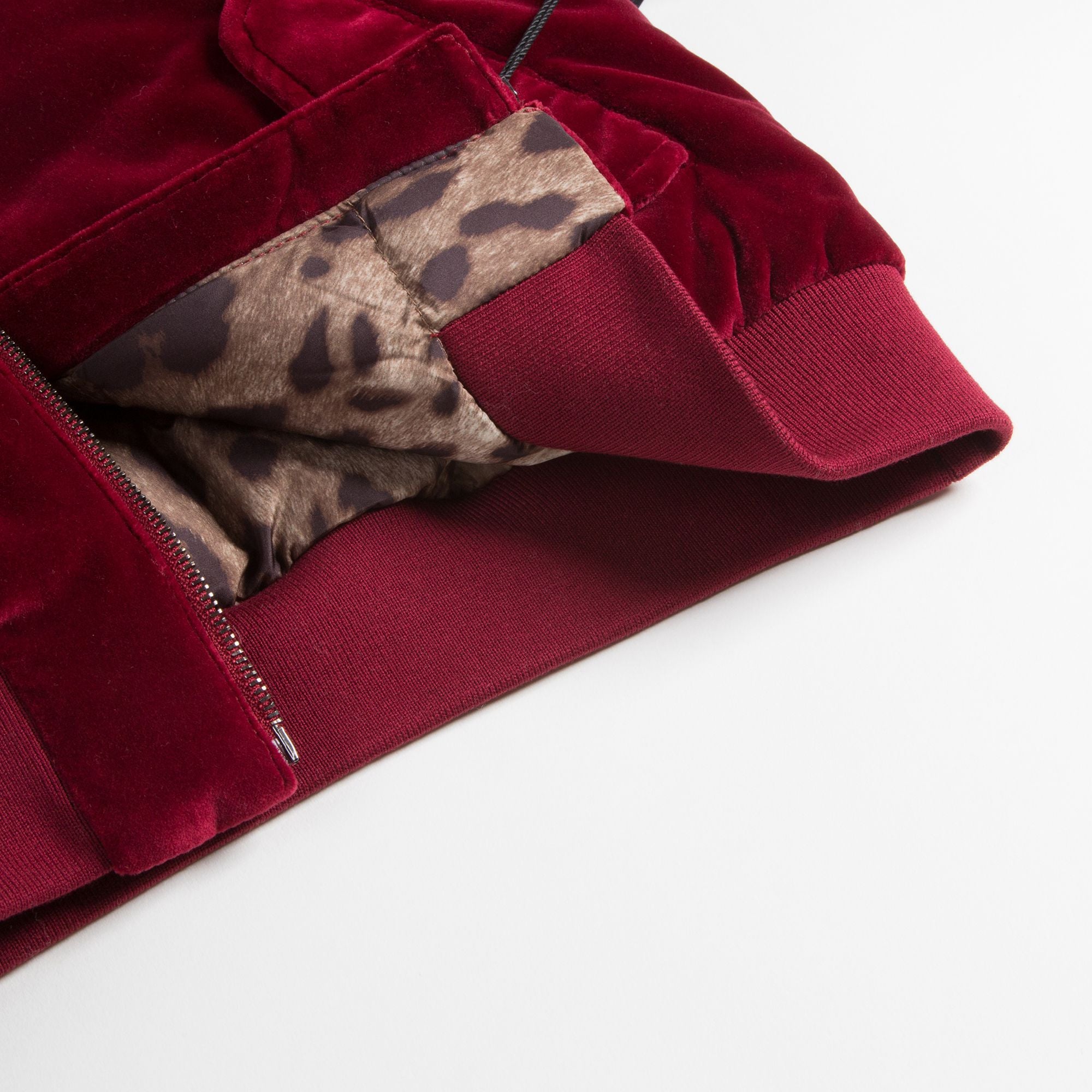 Girls  Red   Velvet  Liner  Pilot   Jacket