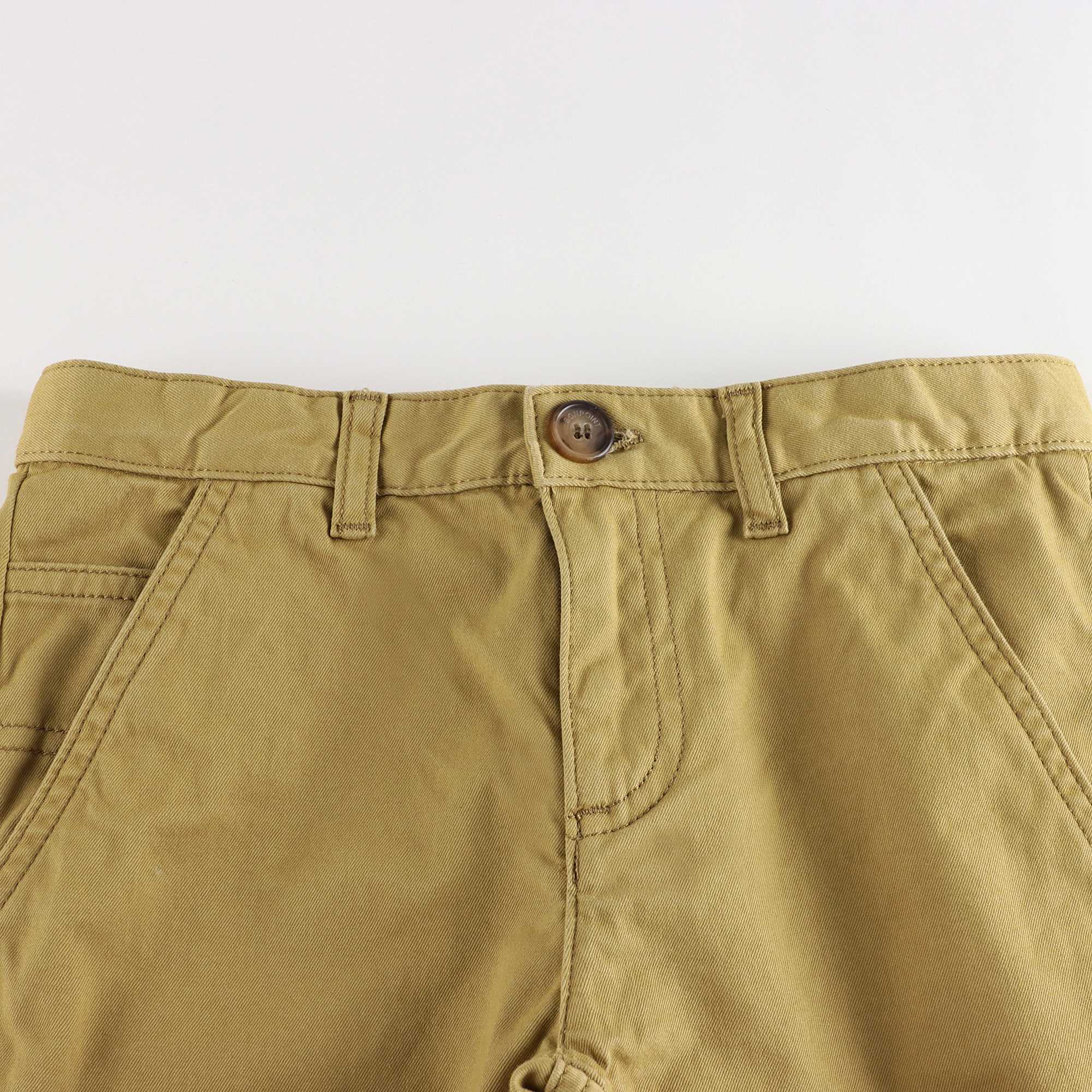 Boys Yellow Cotton Trousers