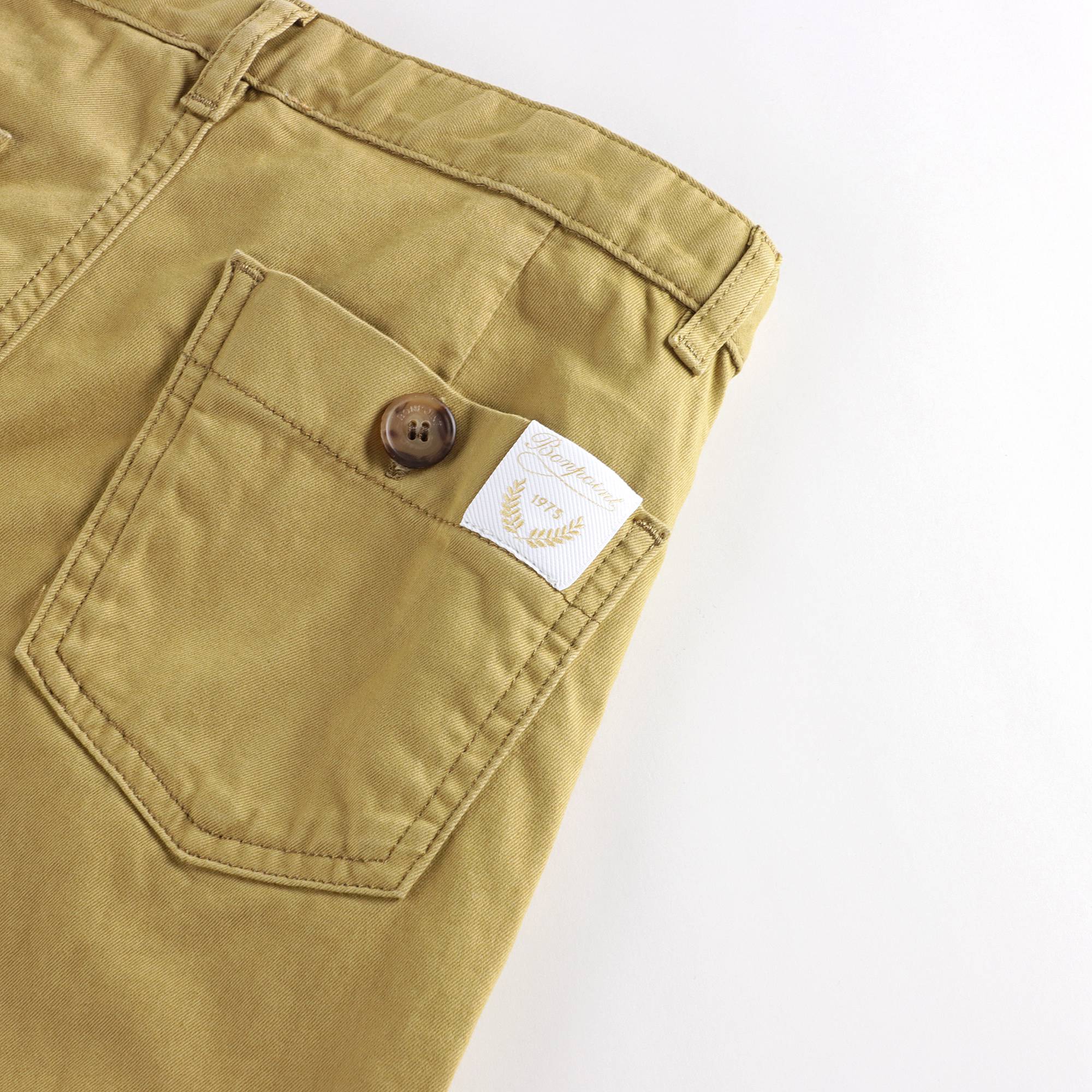 Boys Yellow Cotton Trousers