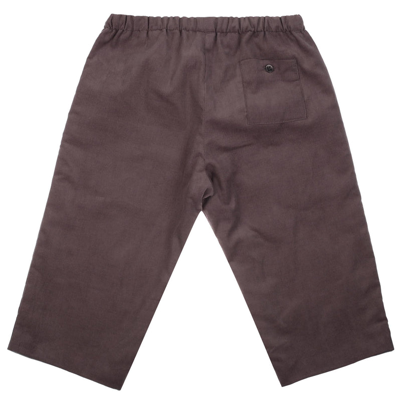 Baby Slate Grey Cotton Trouser - CÉMAROSE | Children's Fashion Store - 2