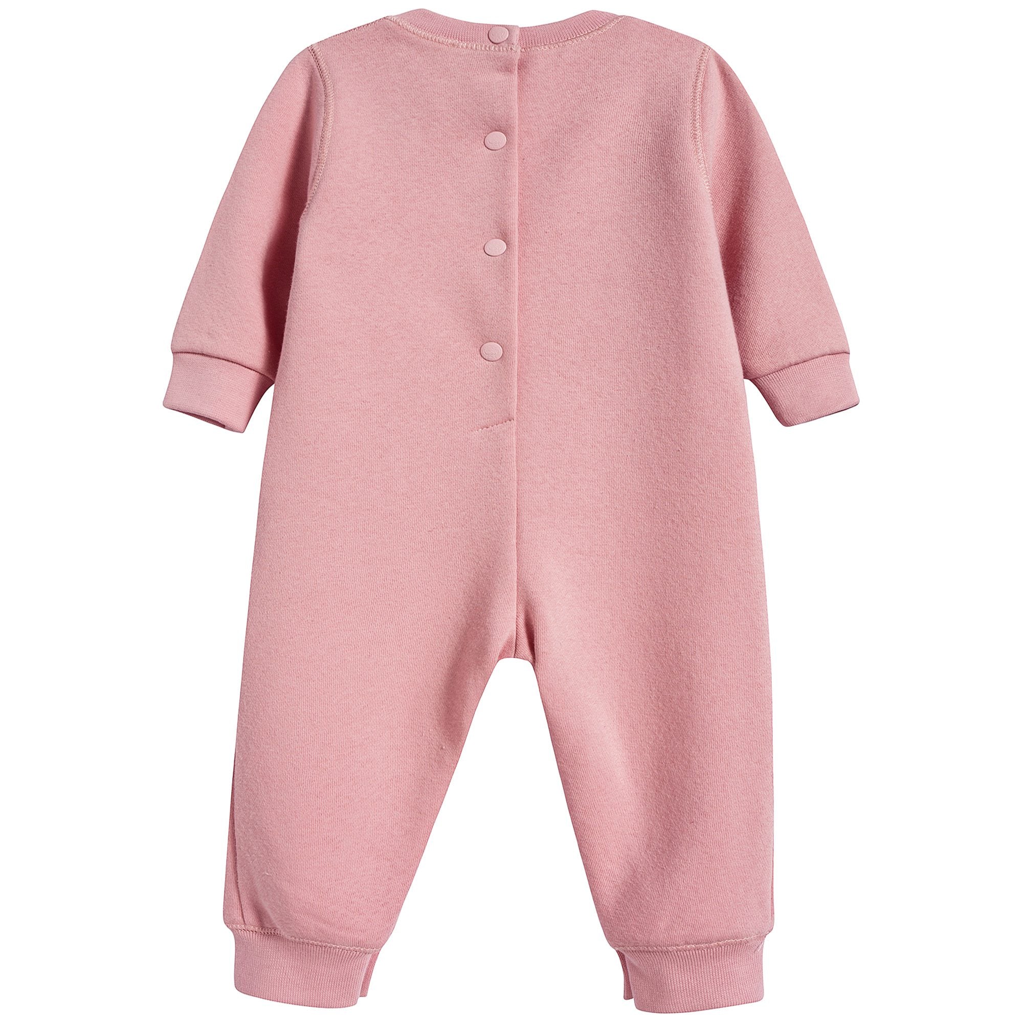 Baby Girls Middle Pink Cotton Babysuit