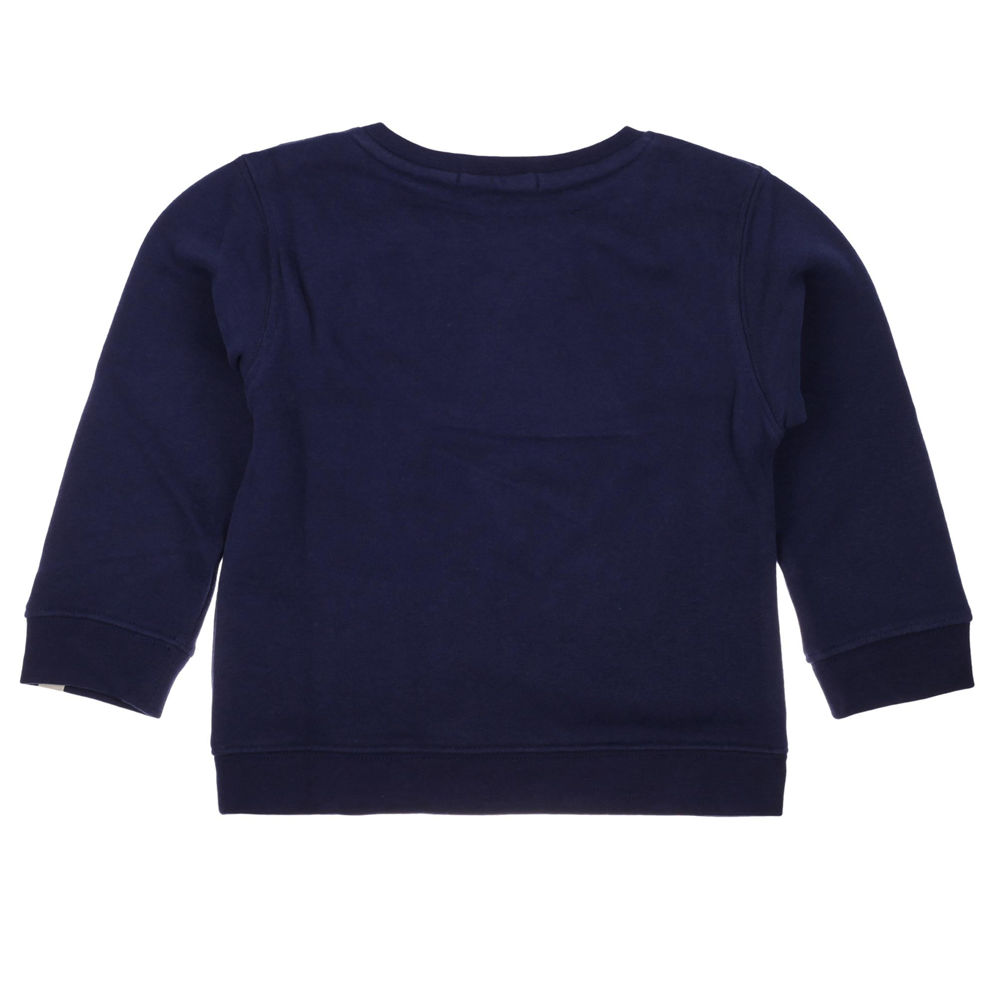 Baby Boys Medienal Blue Glove Printed Cotton Sweatshirt - CÉMAROSE | Children's Fashion Store - 2