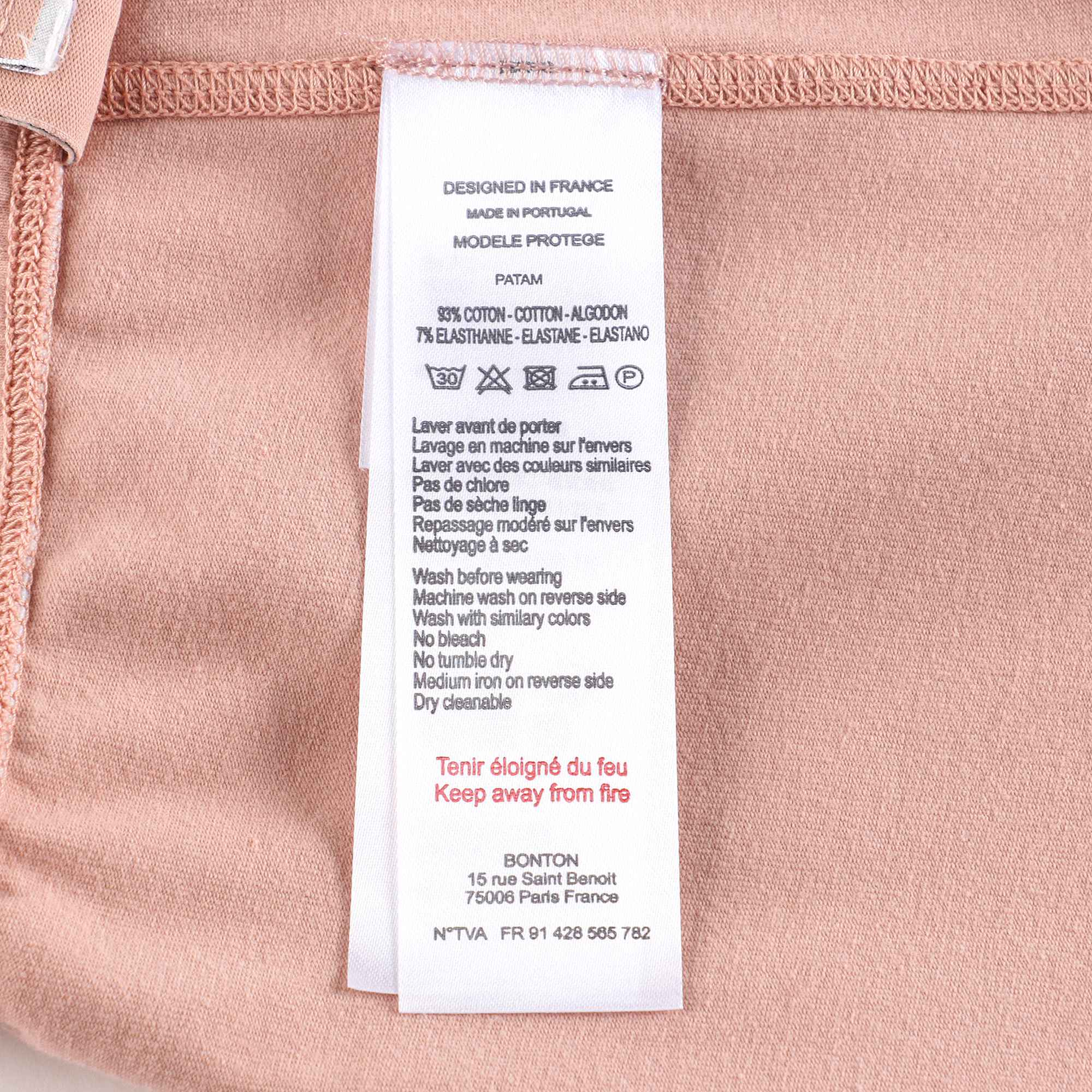 Girls Pink Cotton Leggings