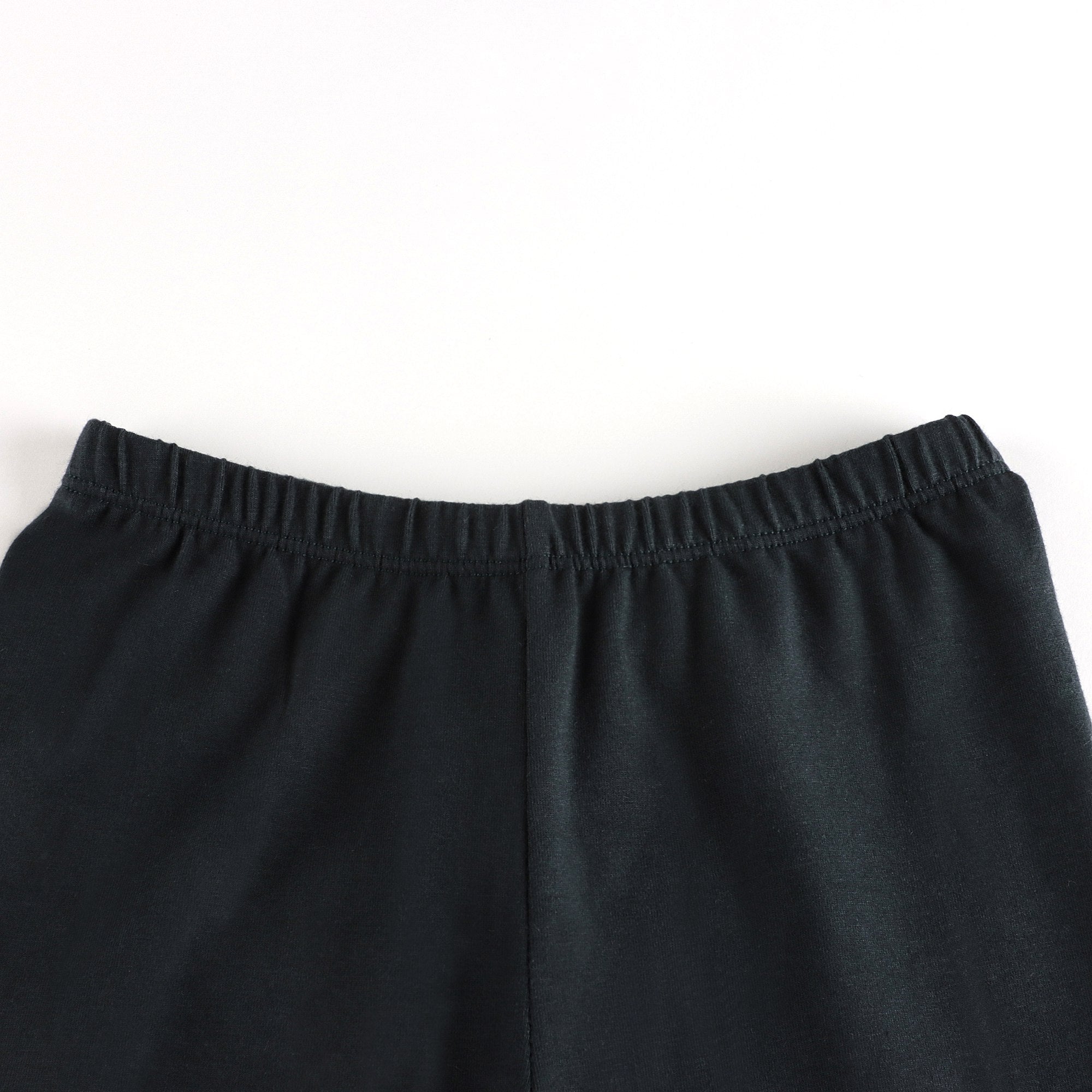 Girls Dark Green Cotton Leggings