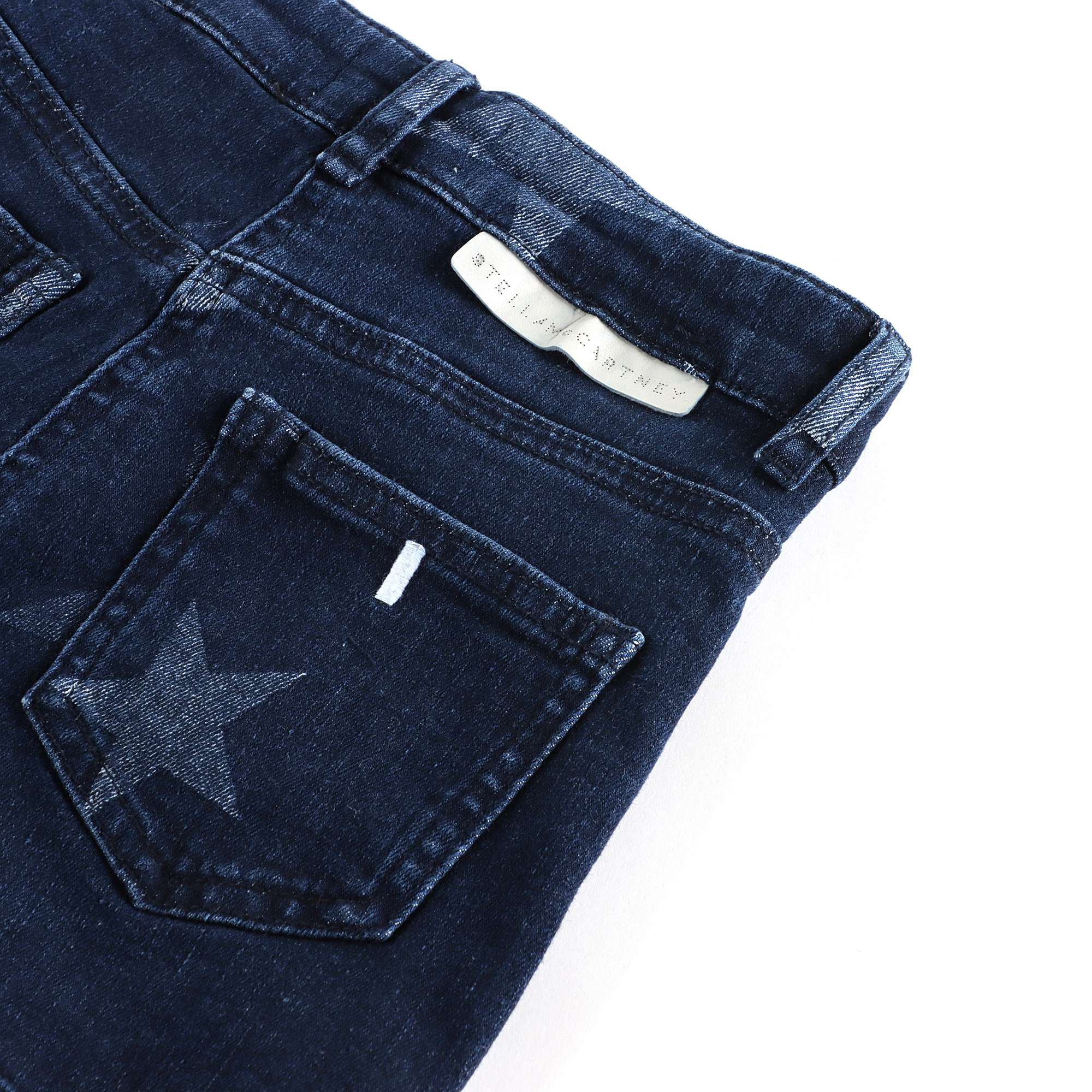 Girls Dark Grey Stars Denim Shorts