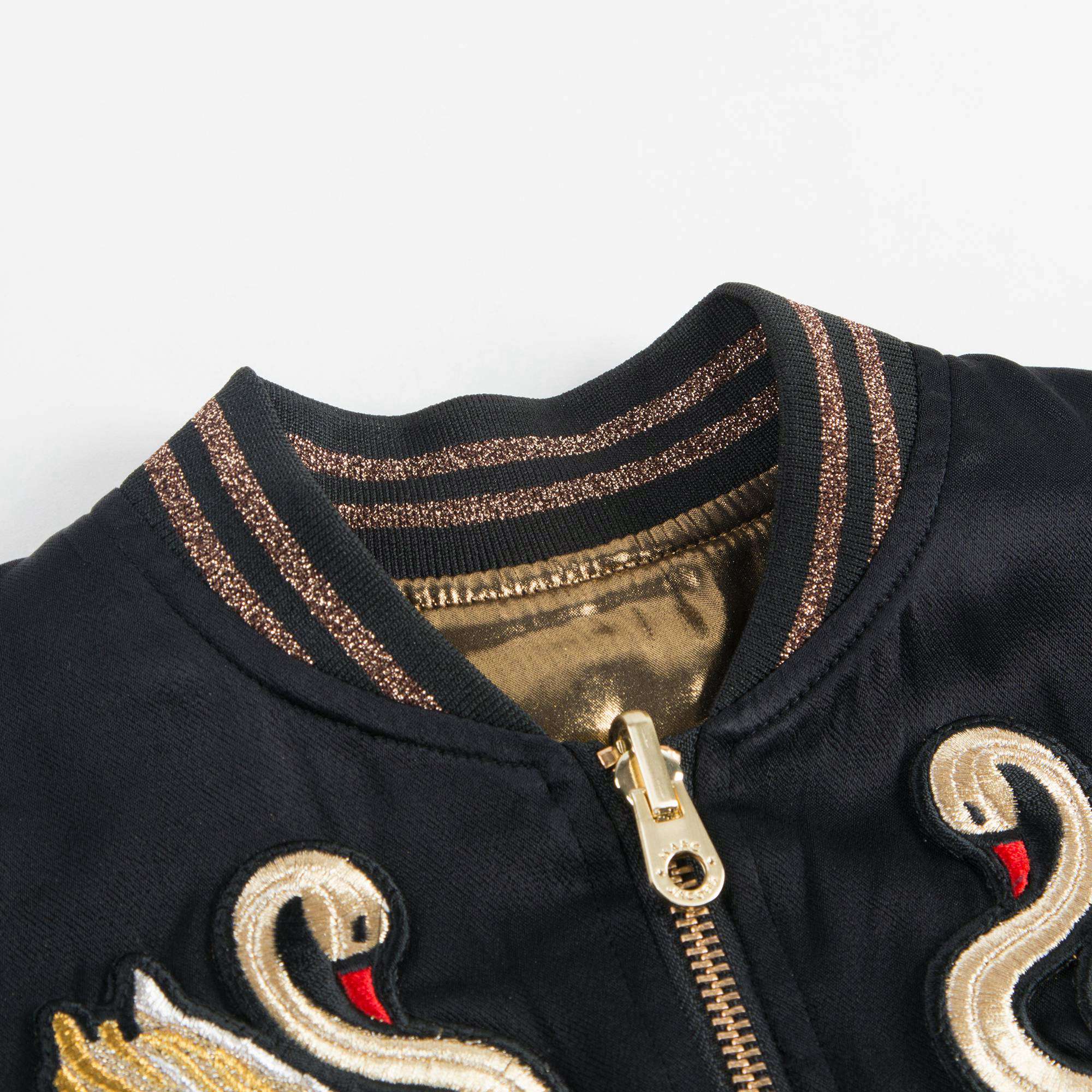 Girls Black & Gold Reversible Jacket