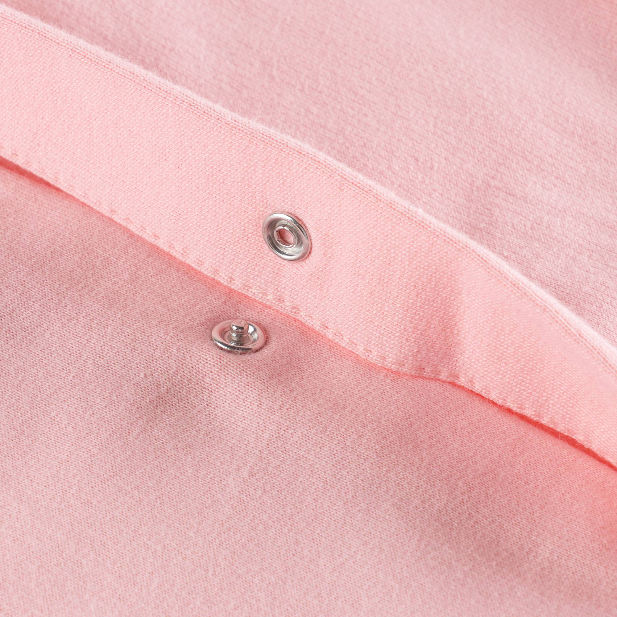 Baby Boys & Girls Pink Printed Cotton Babysuit Set