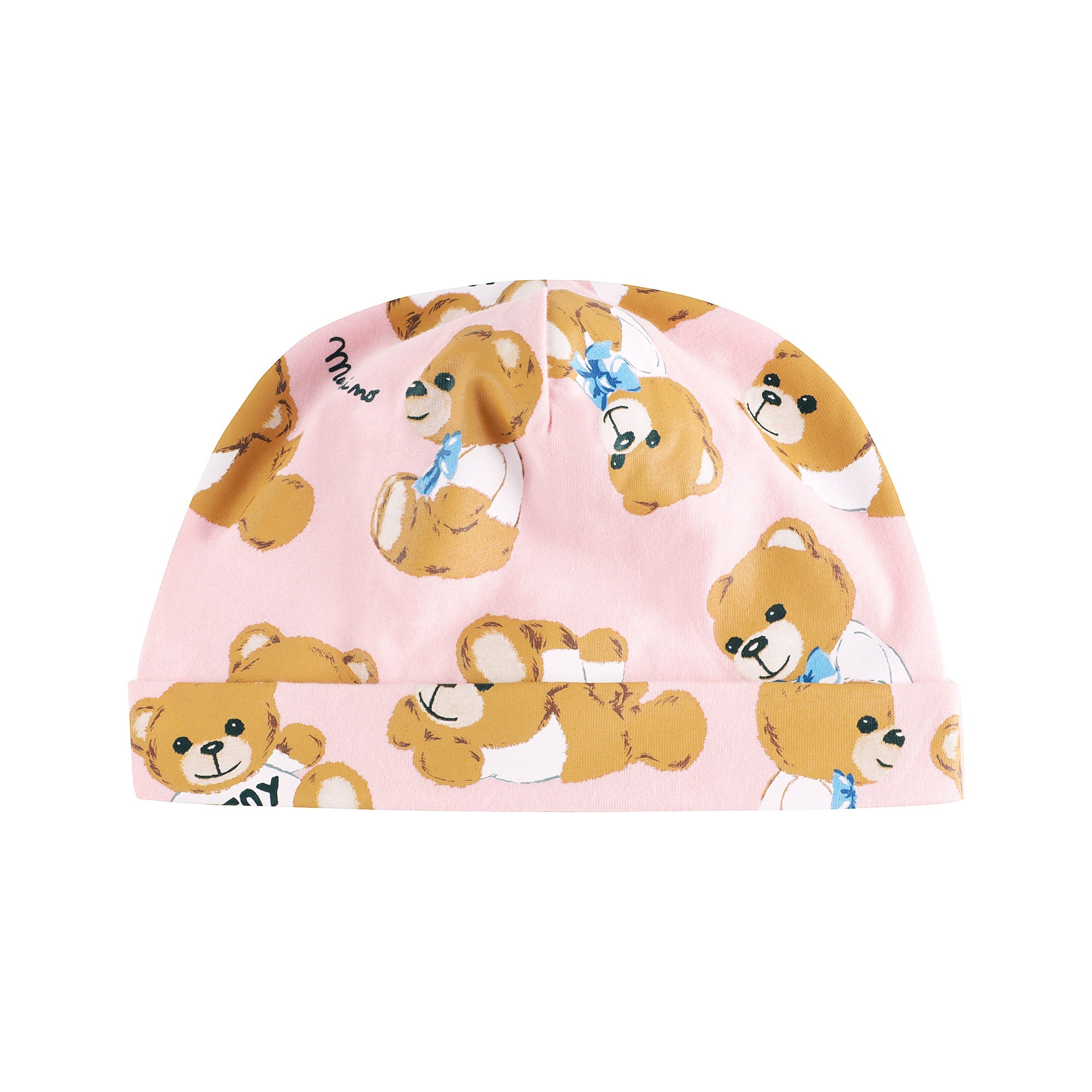 Baby Boys & Girls Pink Printed Cotton Babysuit Set