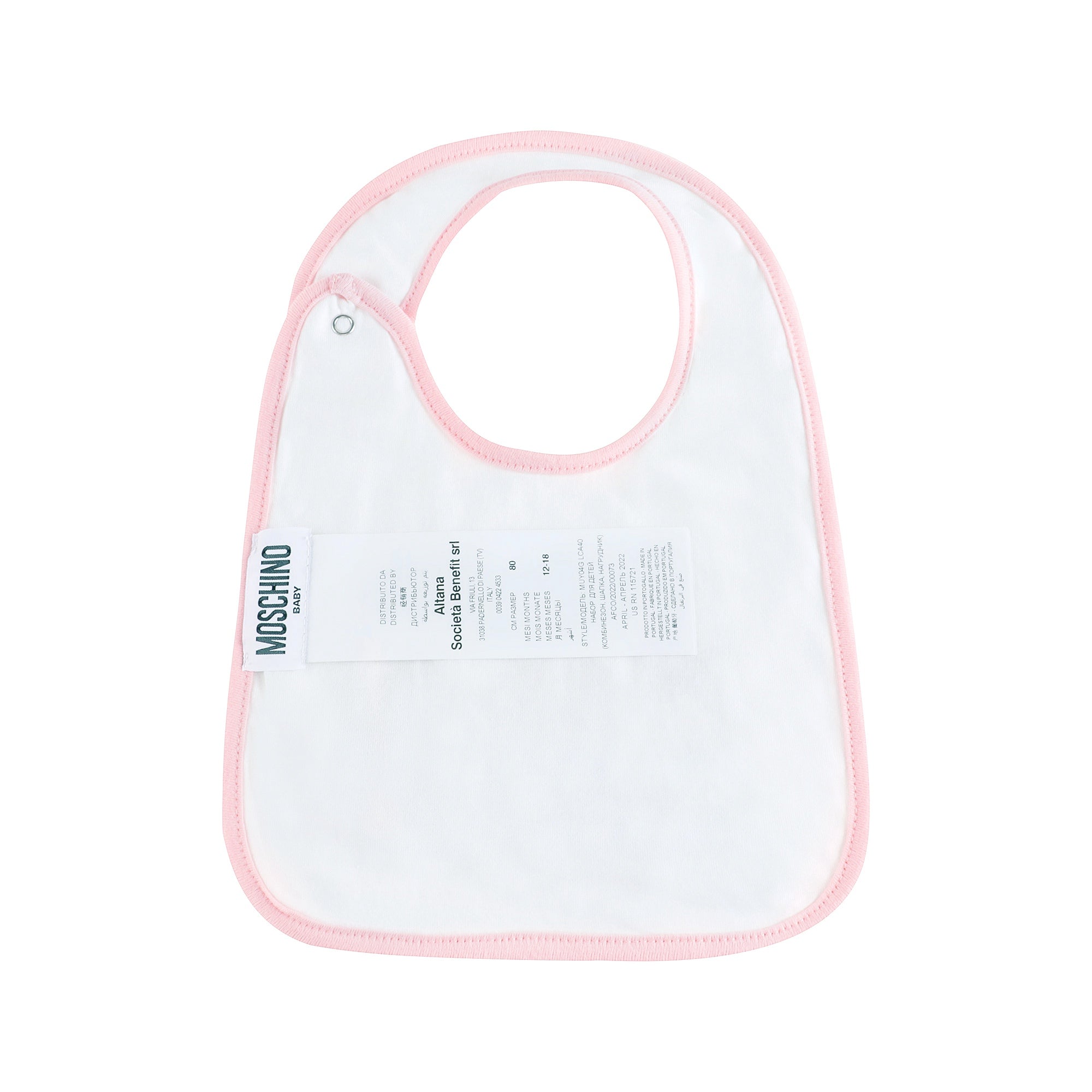 Baby Boys & Girls Pink Printed Cotton Babysuit Set