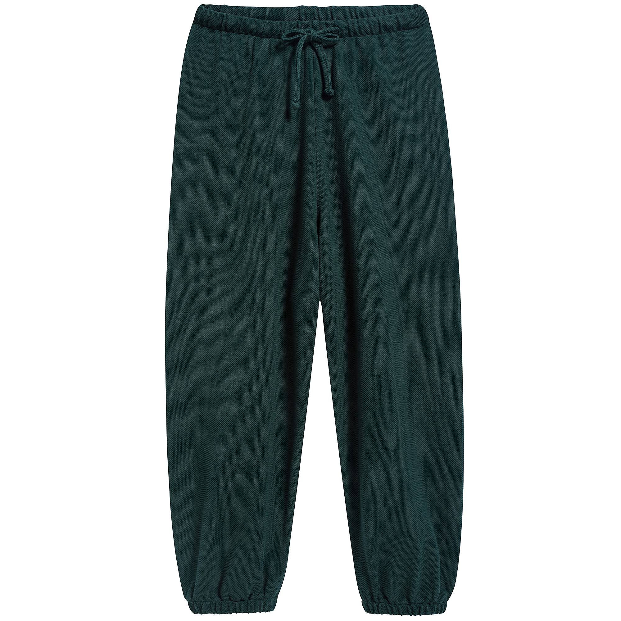 Girls & Boys Forest Green Cotton Trousers