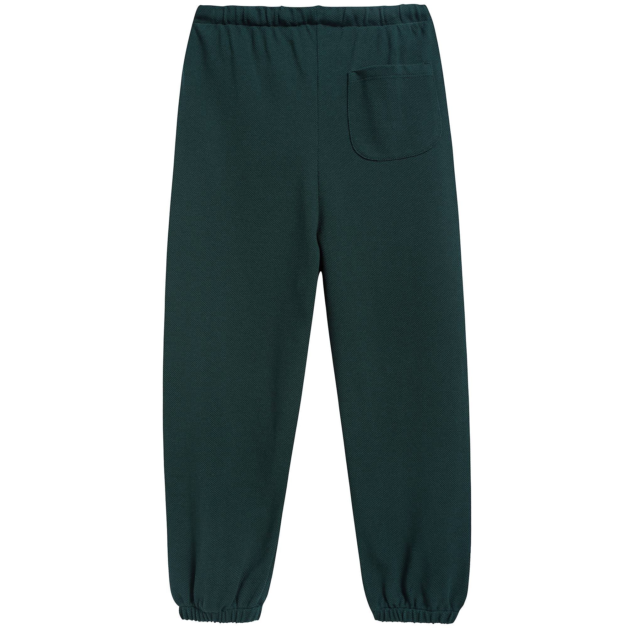 Girls & Boys Forest Green Cotton Trousers