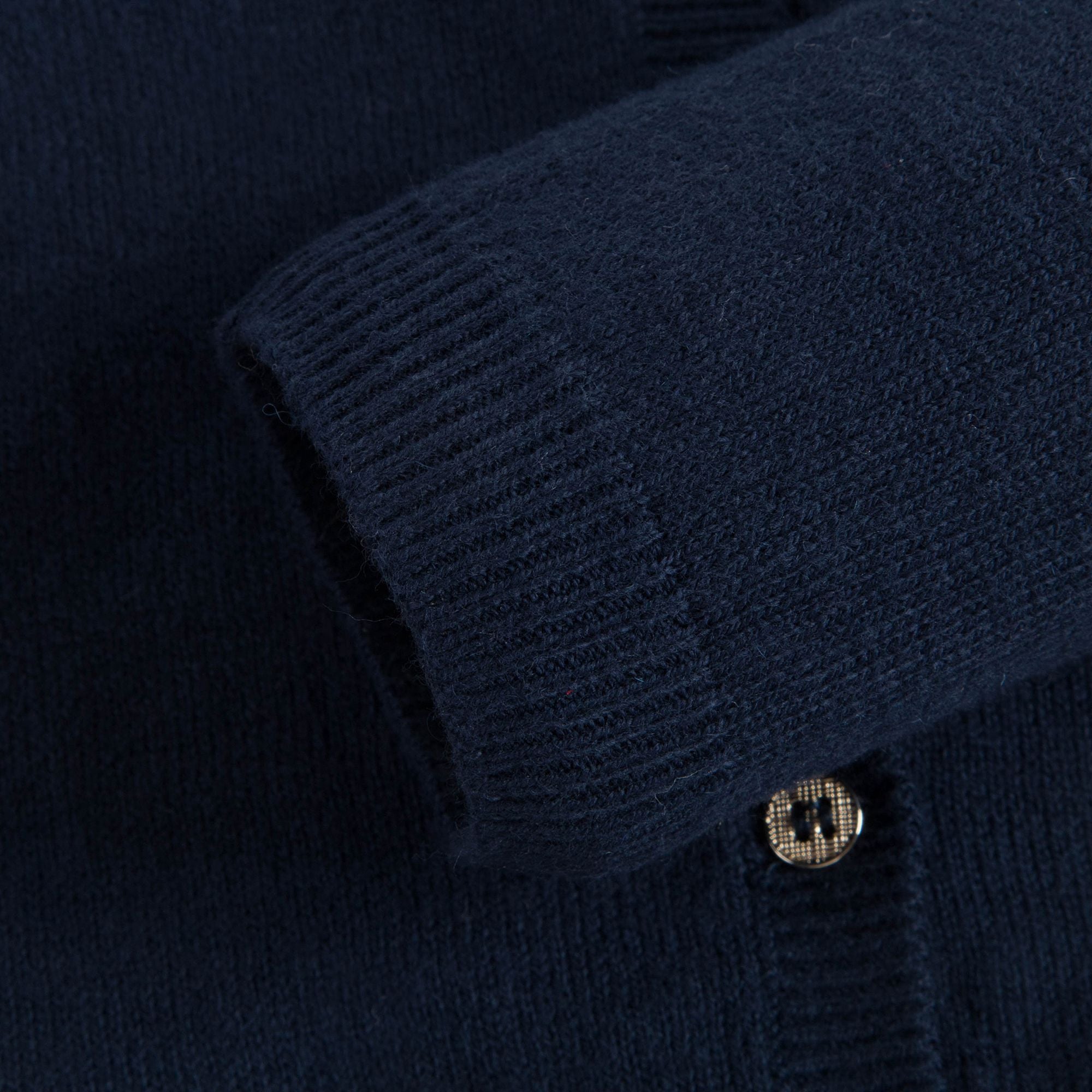 Baby Girls Marine Cotton Cardigan