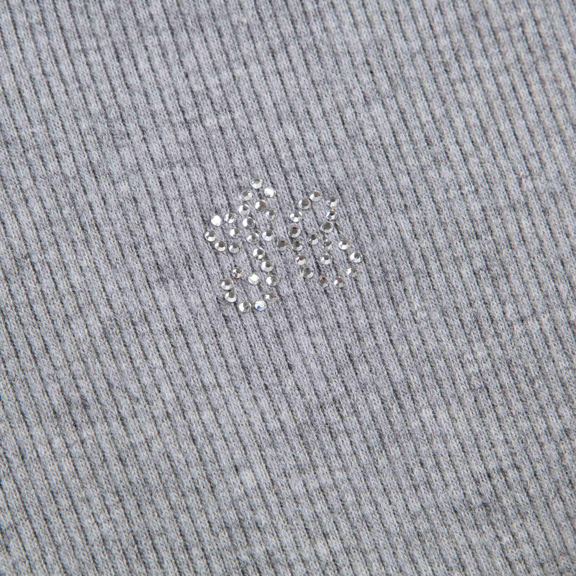 Girls Chine Grey Cotton Pullover