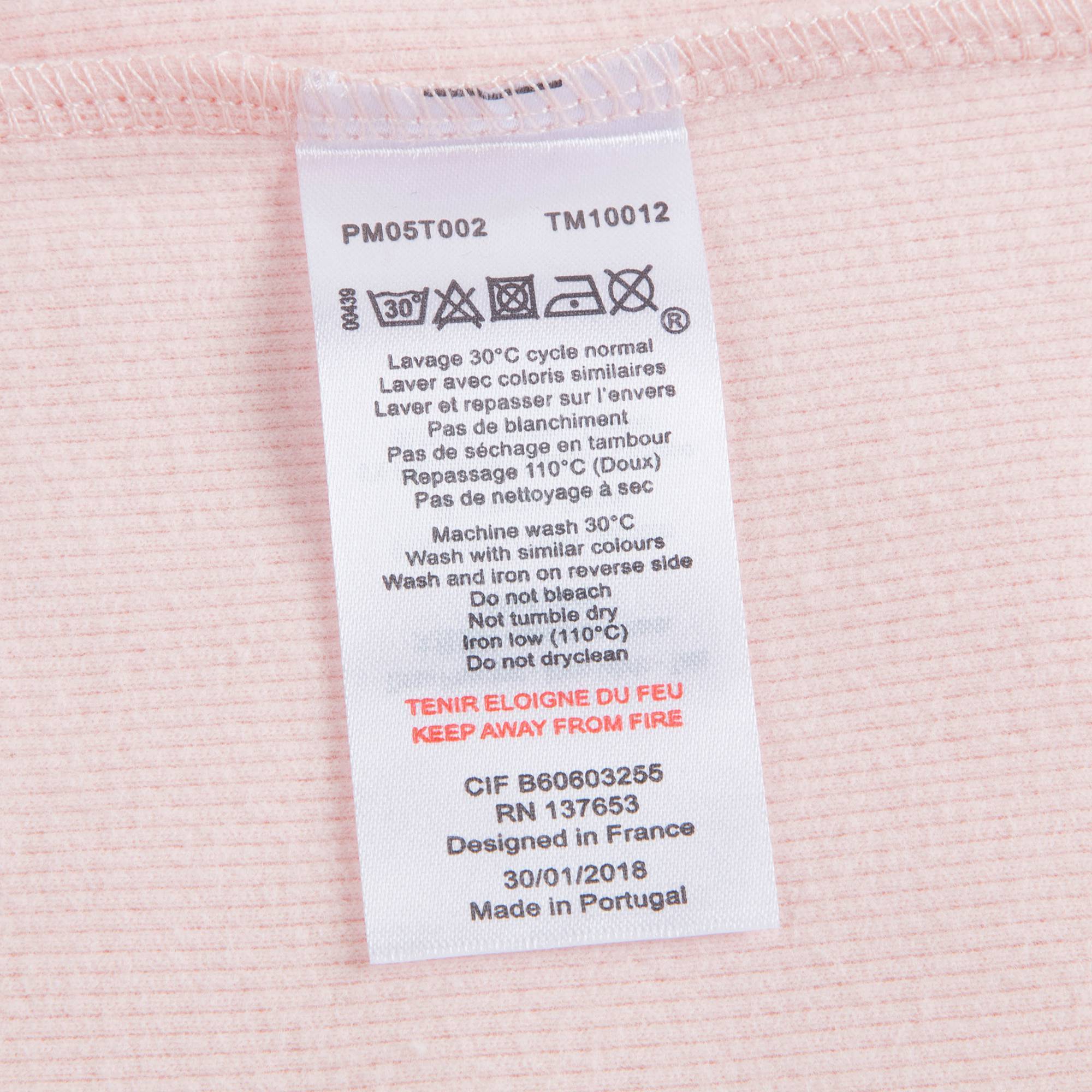 Girls Rose Nude Cotton Pullover