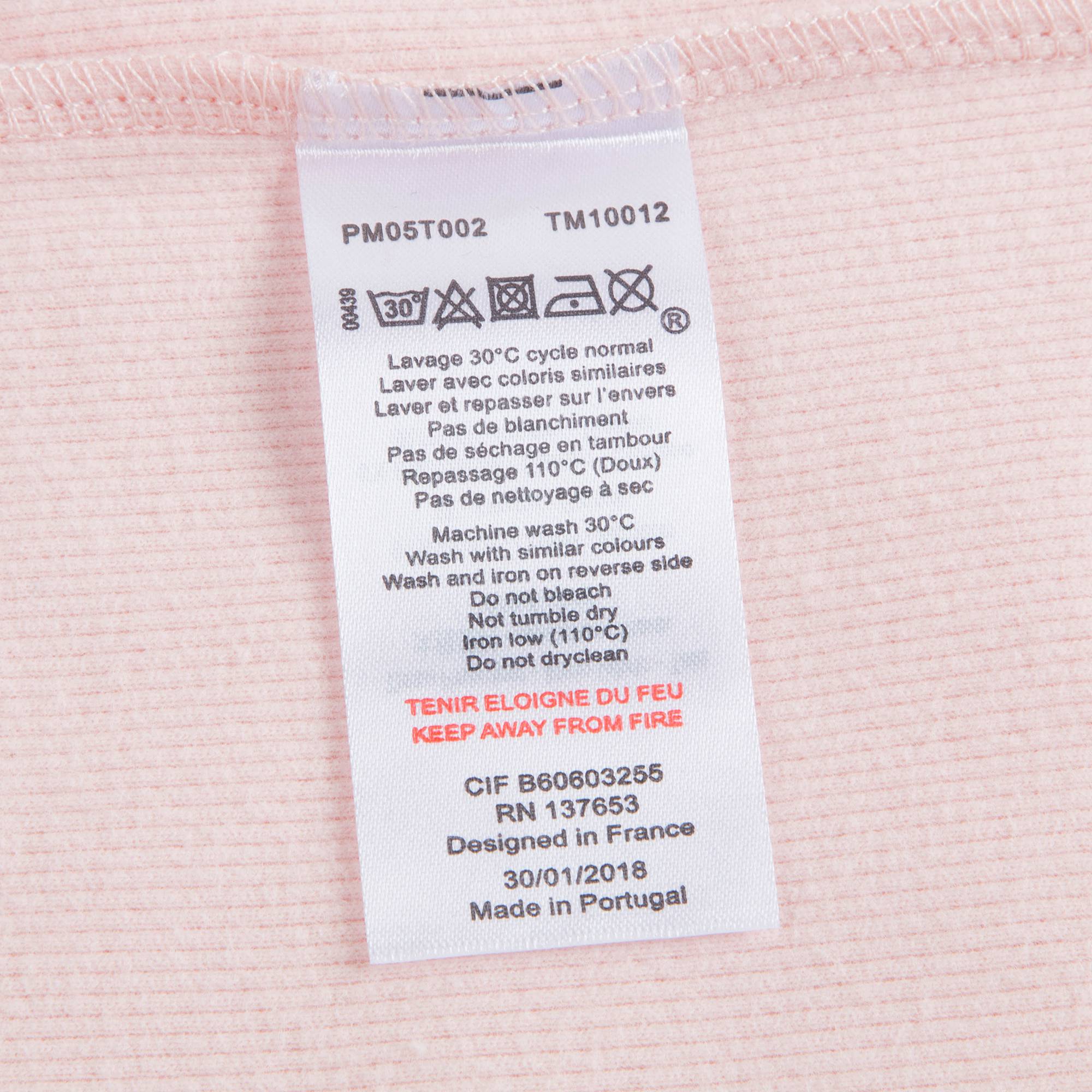 Girls Rose Nude Cotton Pullover