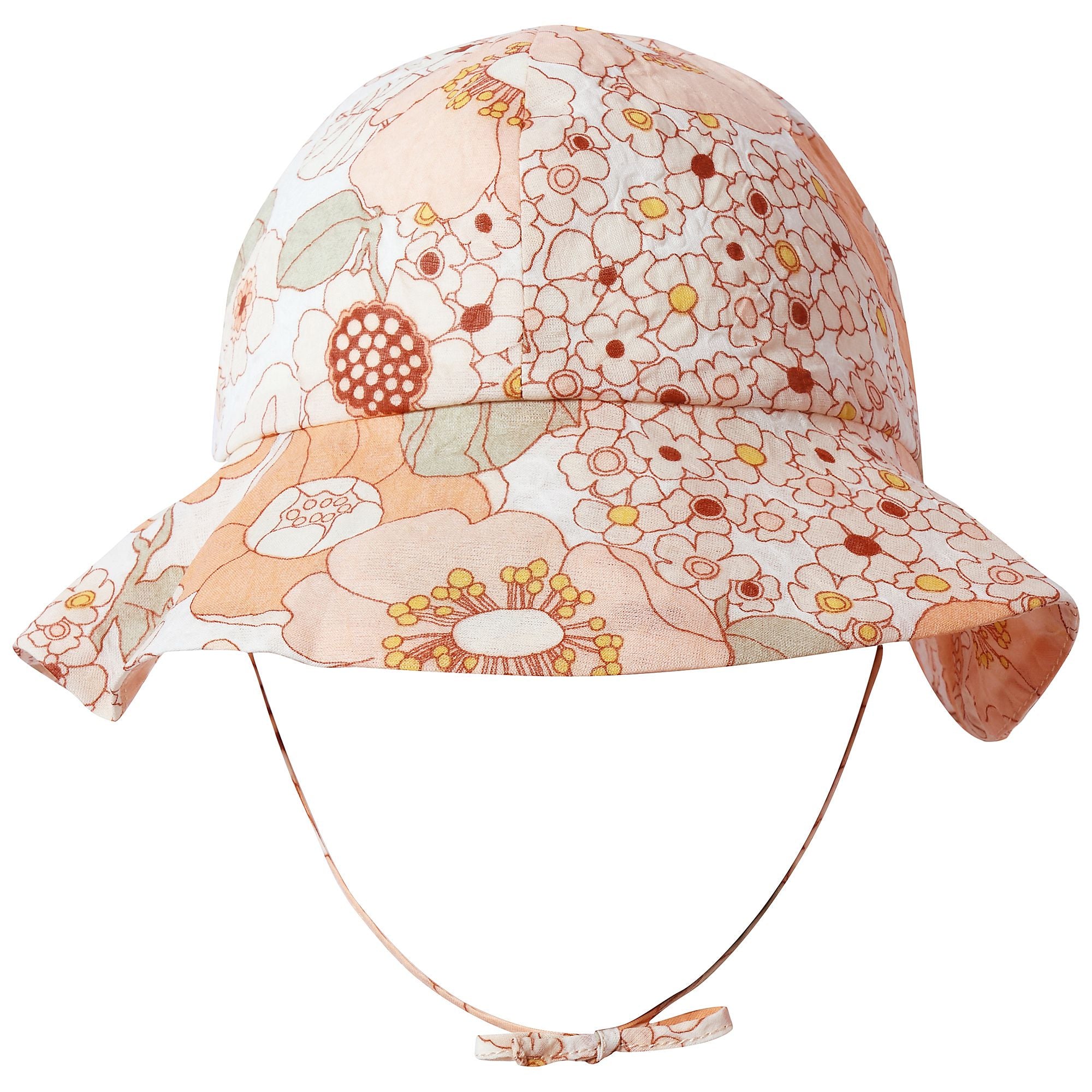 Girls Rose Kaki Cotton Chapeau