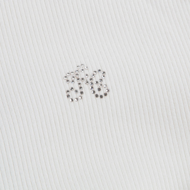 Girls White Cotton Pullover