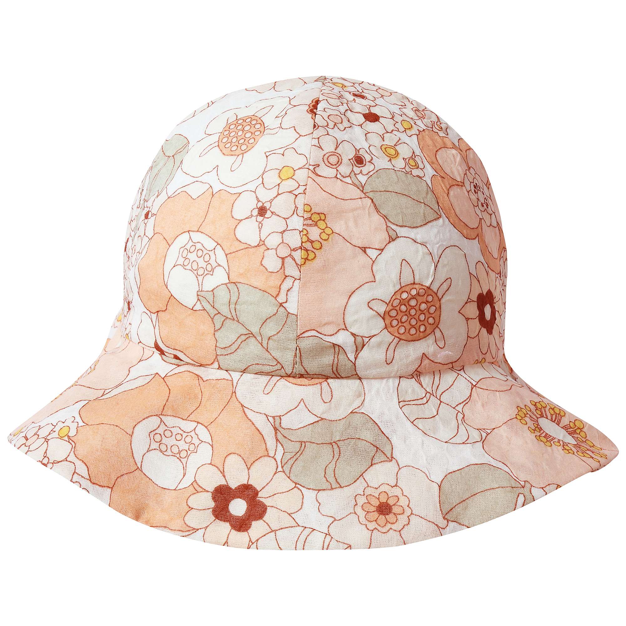 Girls Rose Kaki Cotton Chapeau