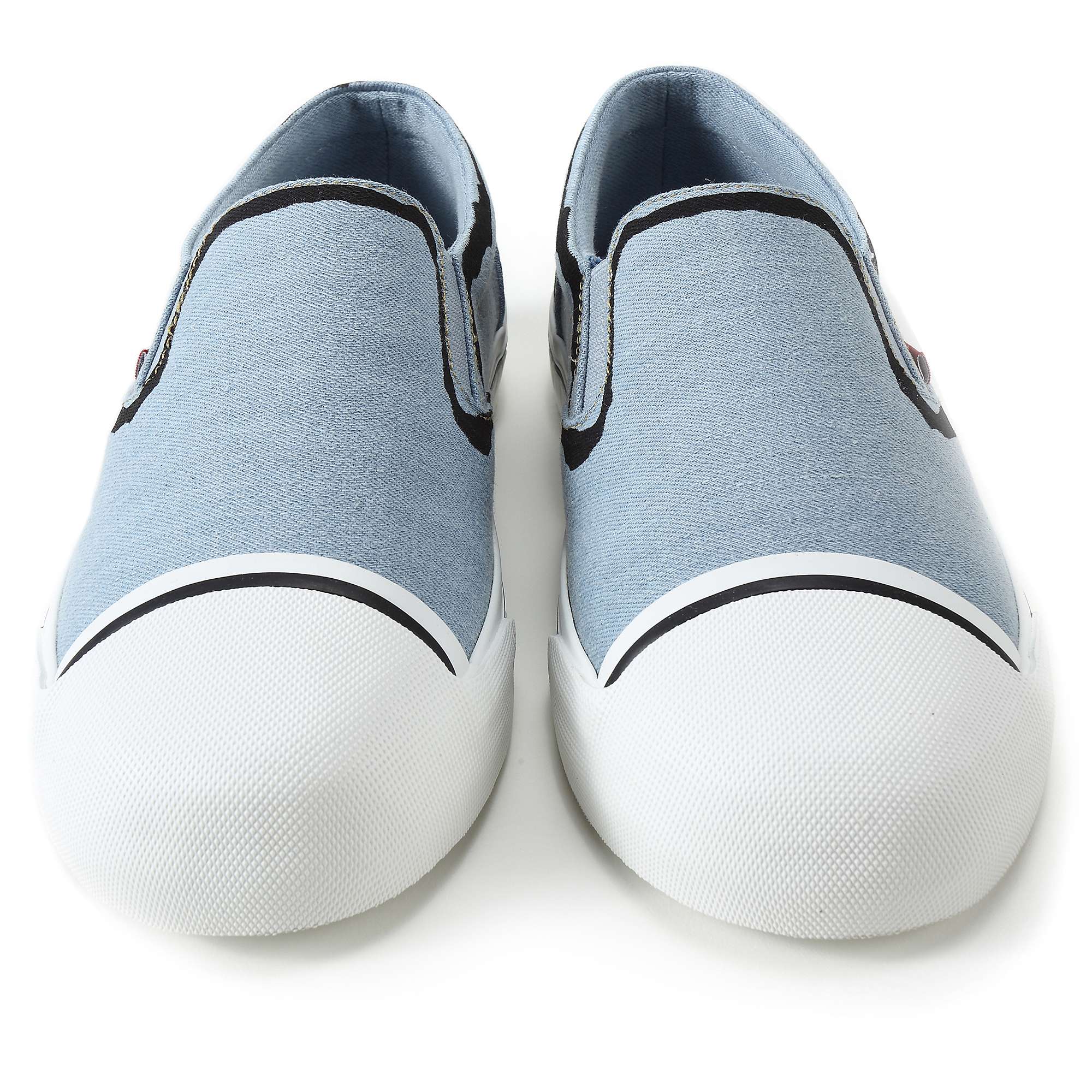 Boys Light Blue Cotton Trainers