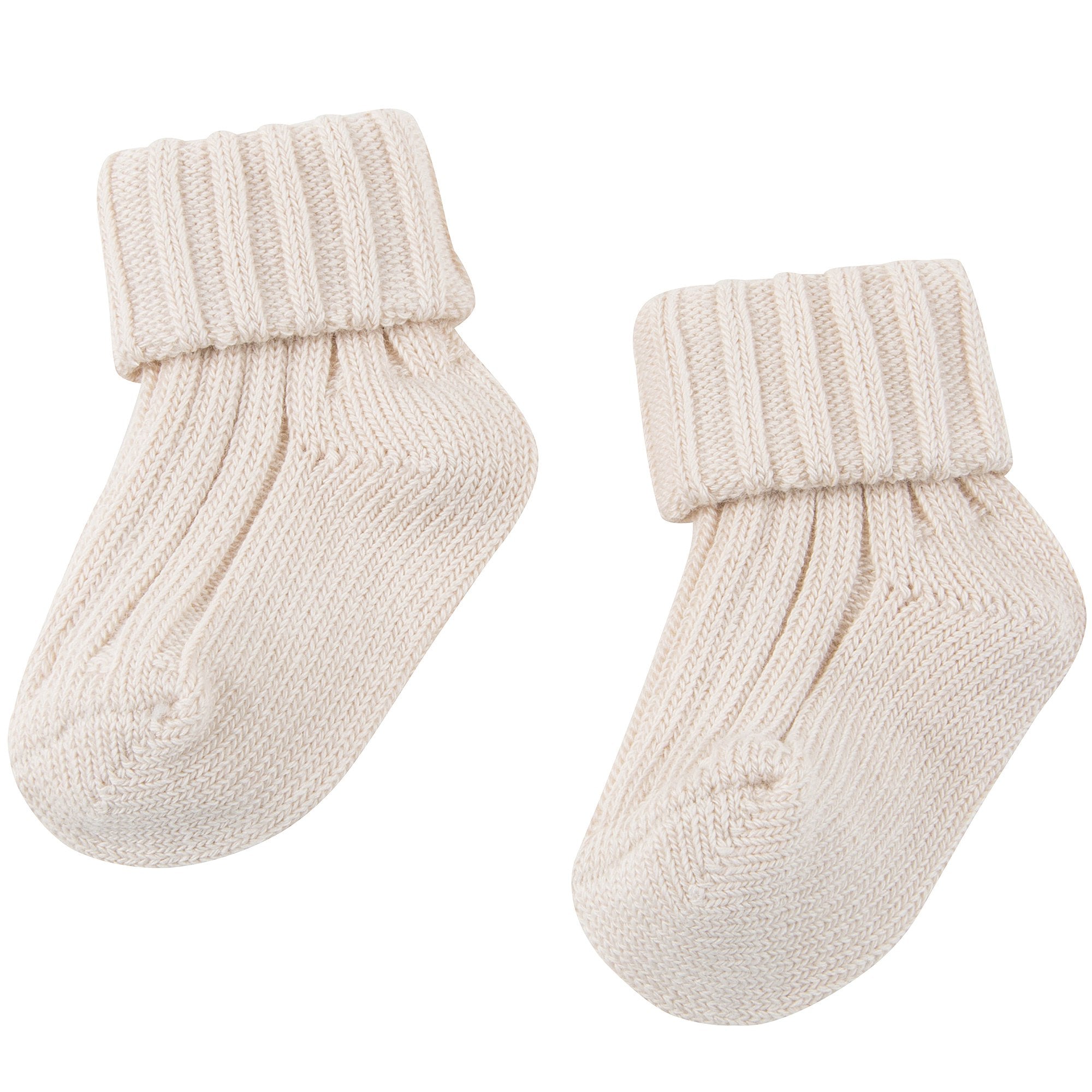 Baby Ecru Cotton Knitwear Socks