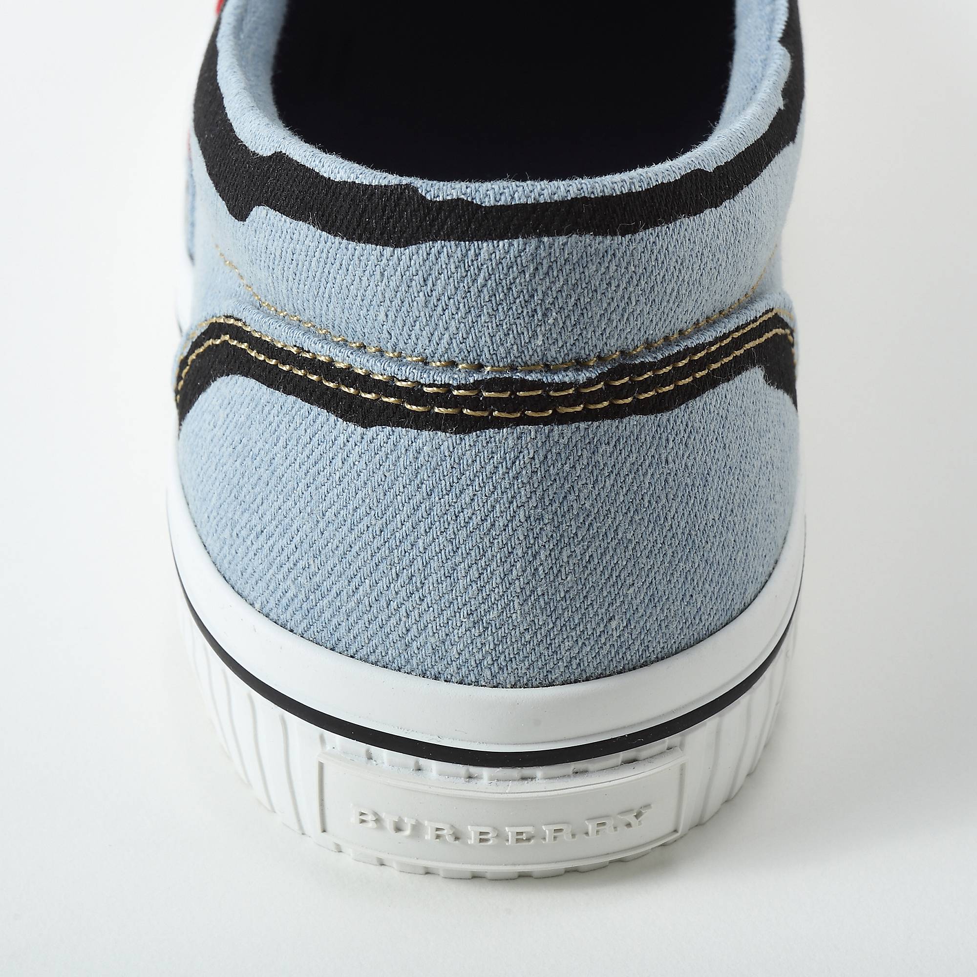 Boys Light Blue Cotton Trainers