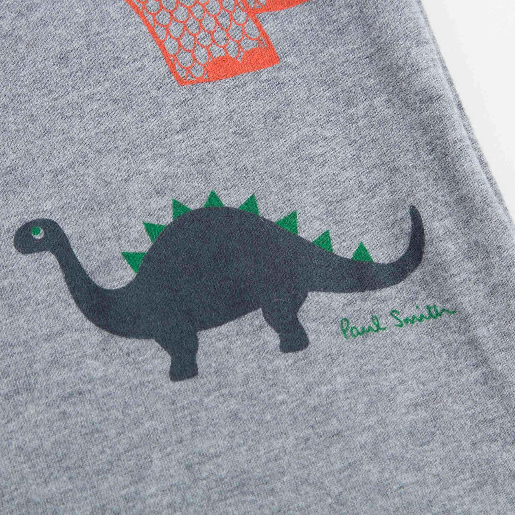 Baby Boys Grey Dinosaur T-shirt