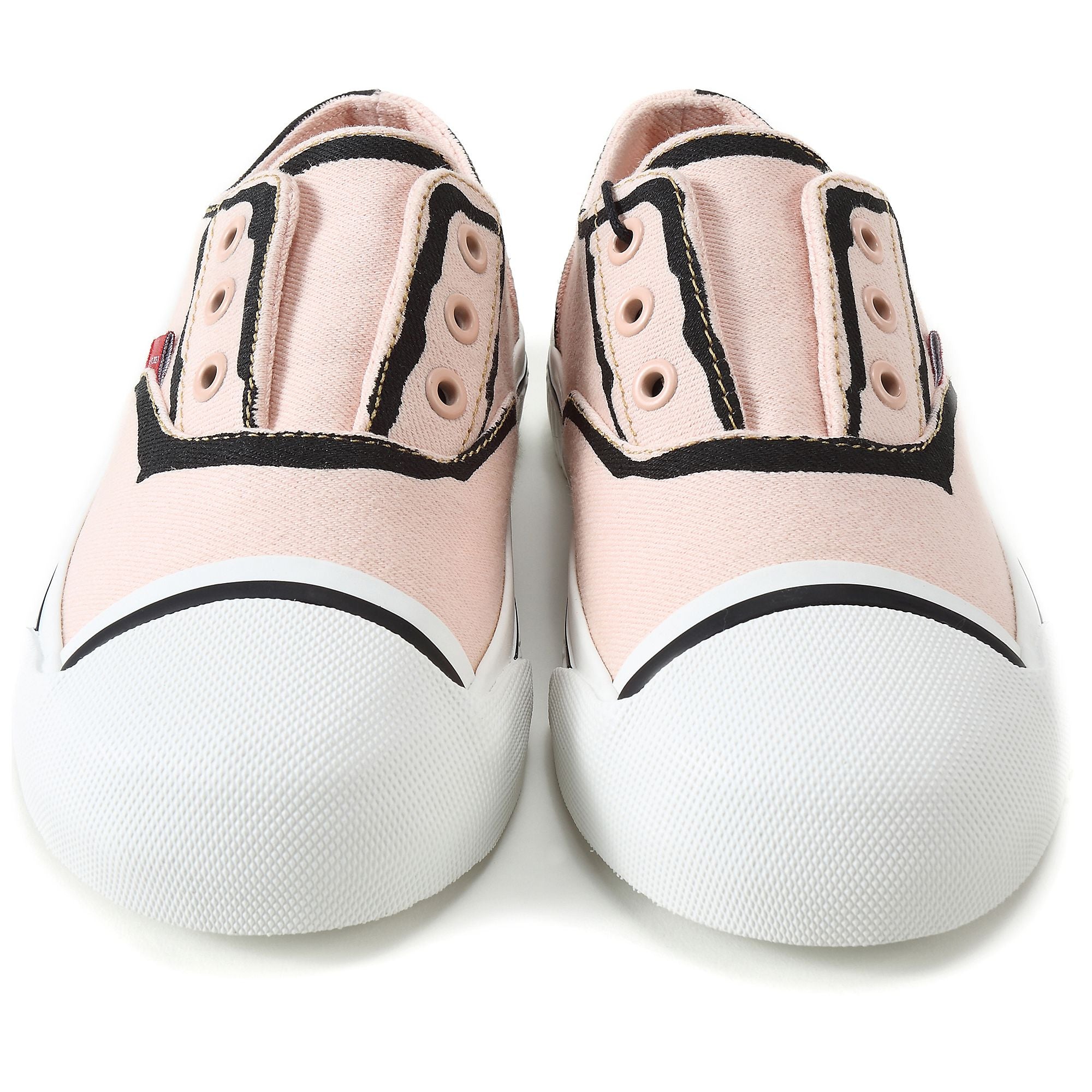 Baby Girls Pale Rose Pink Cotton Trainers