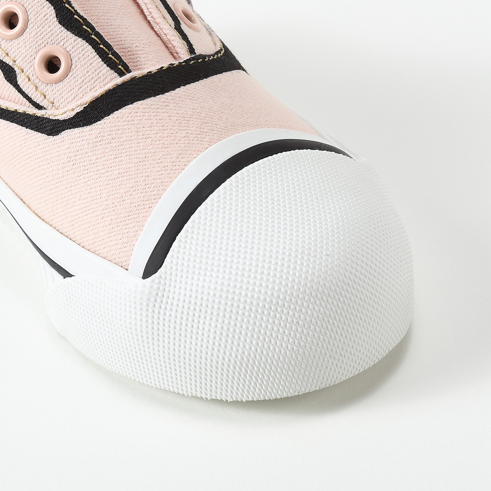 Baby Girls Pale Rose Pink Cotton Trainers