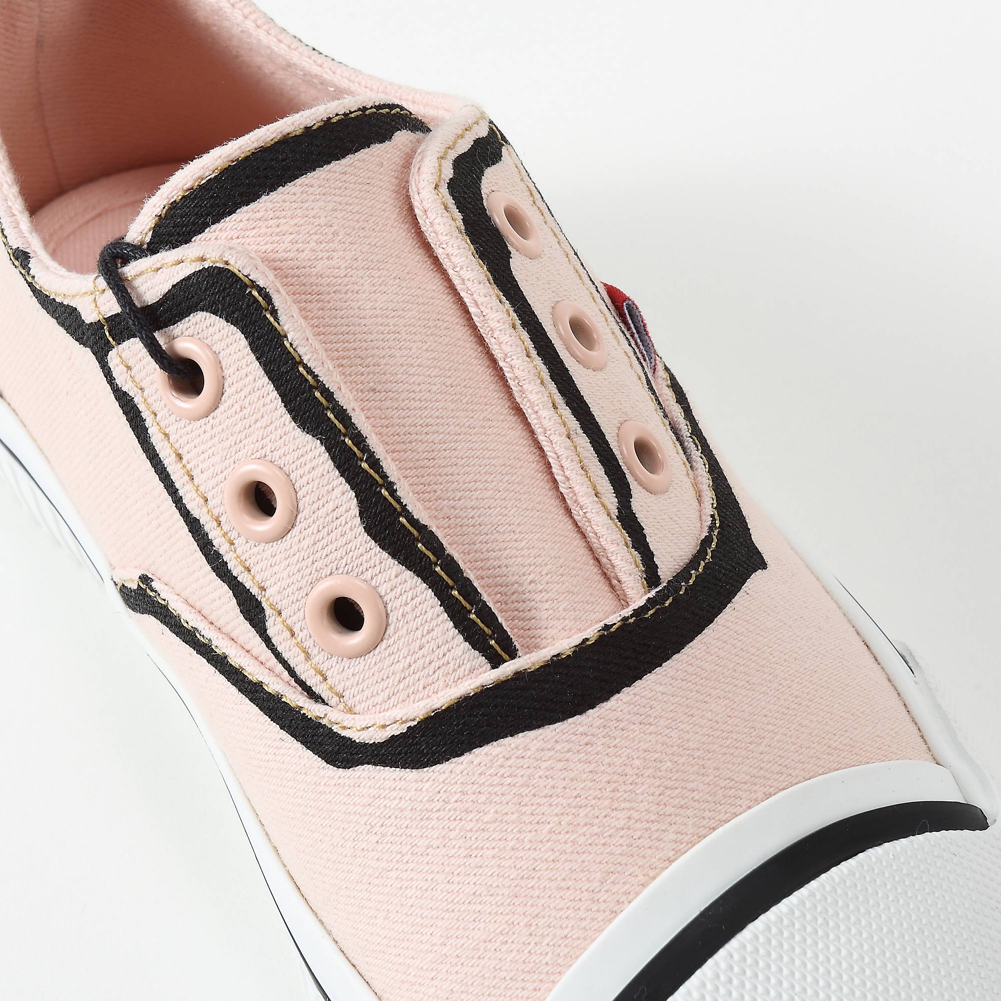 Baby Girls Pale Rose Pink Cotton Trainers